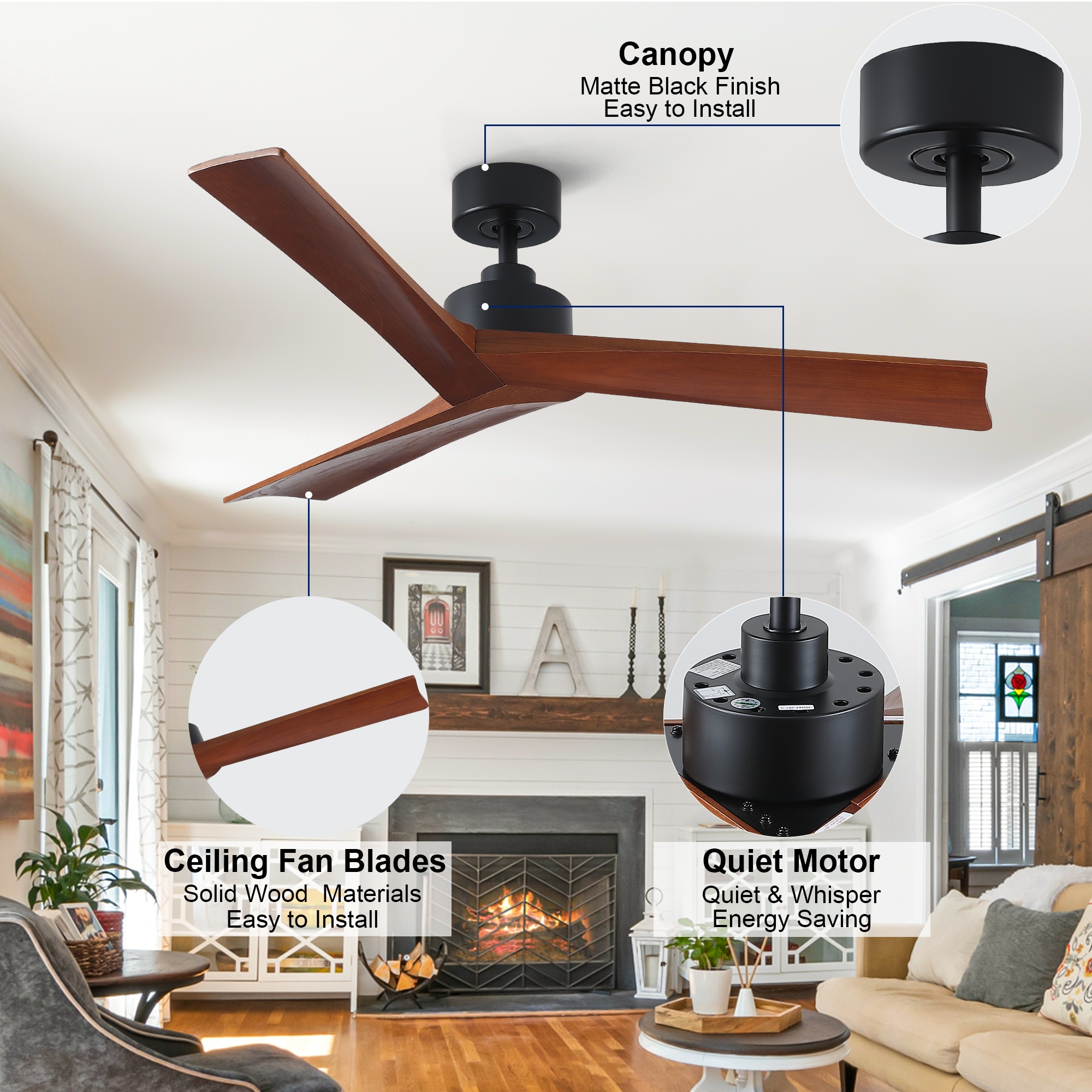 YUHAO LSDY1243NBK52 Ceiling-Fans - View #15
