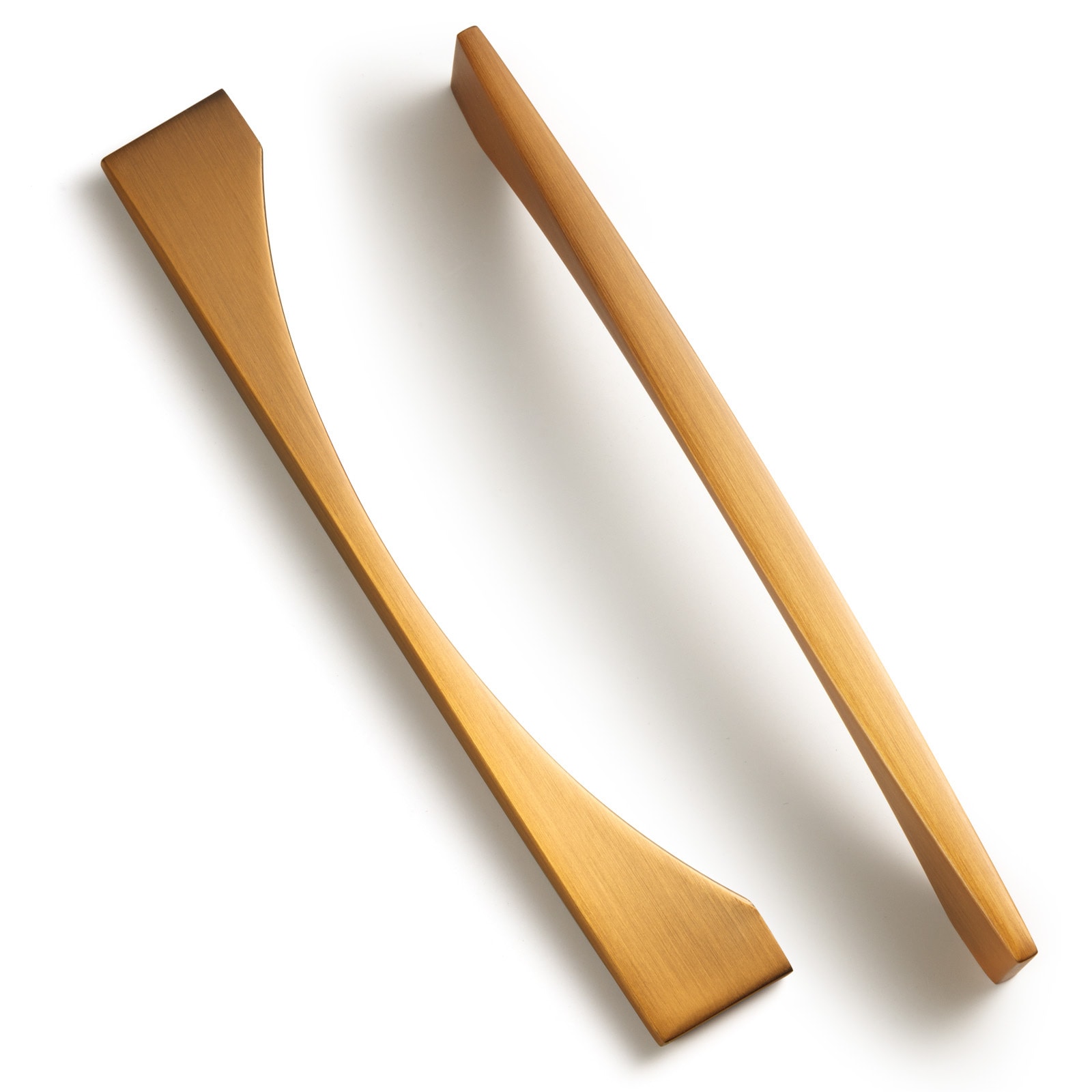 Miaokesen 074YB-160 6-5/16-in , 160mm Center to Center Brushed Dark Brass Rectangular Handle 6 -Pack
