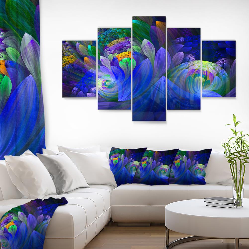 Designart 32-in H x 60-in W Floral Metal Print at Lowes.com