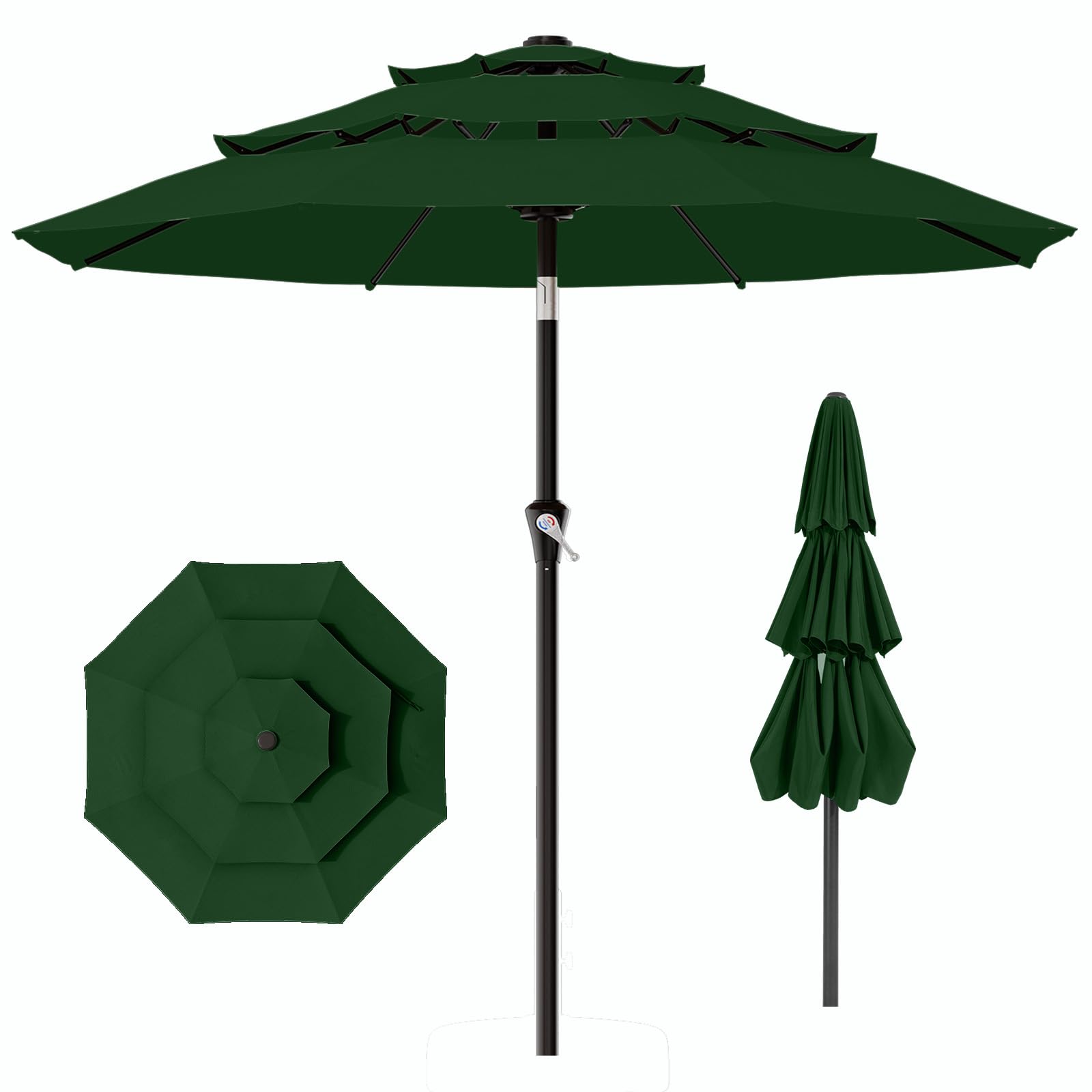 best fiberglass patio umbrella 7.5 Diameter Fiberglass Patio Umbrella w 8-Panel Cover