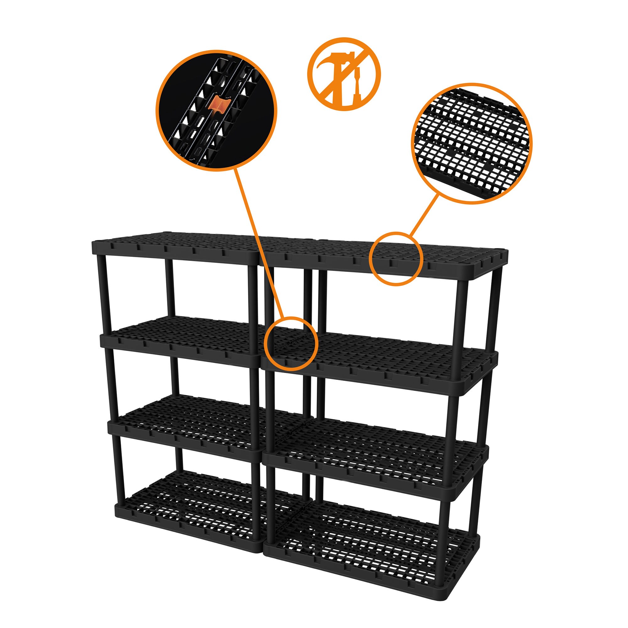Gracious Living 2 X 91085-1C Free-Standing-Shelving - View #6