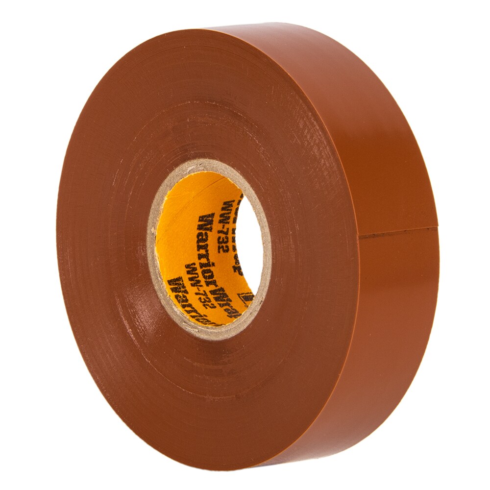 WarriorWrap 0.75-in x 66-ft Vinyl Electrical Tape Brown in the