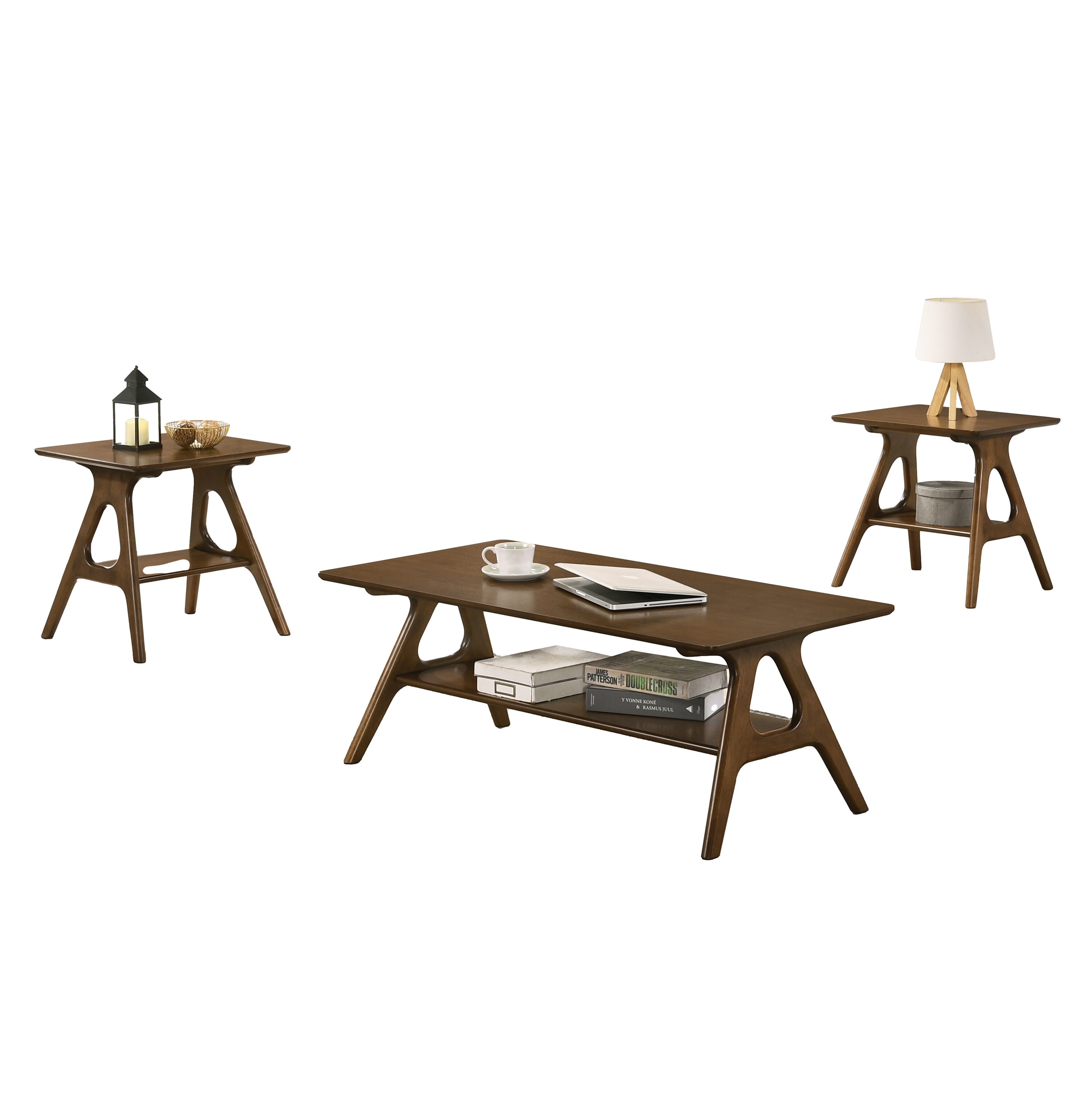 Roundhill Furniture OS0742 Accent-Table-Sets - View #2