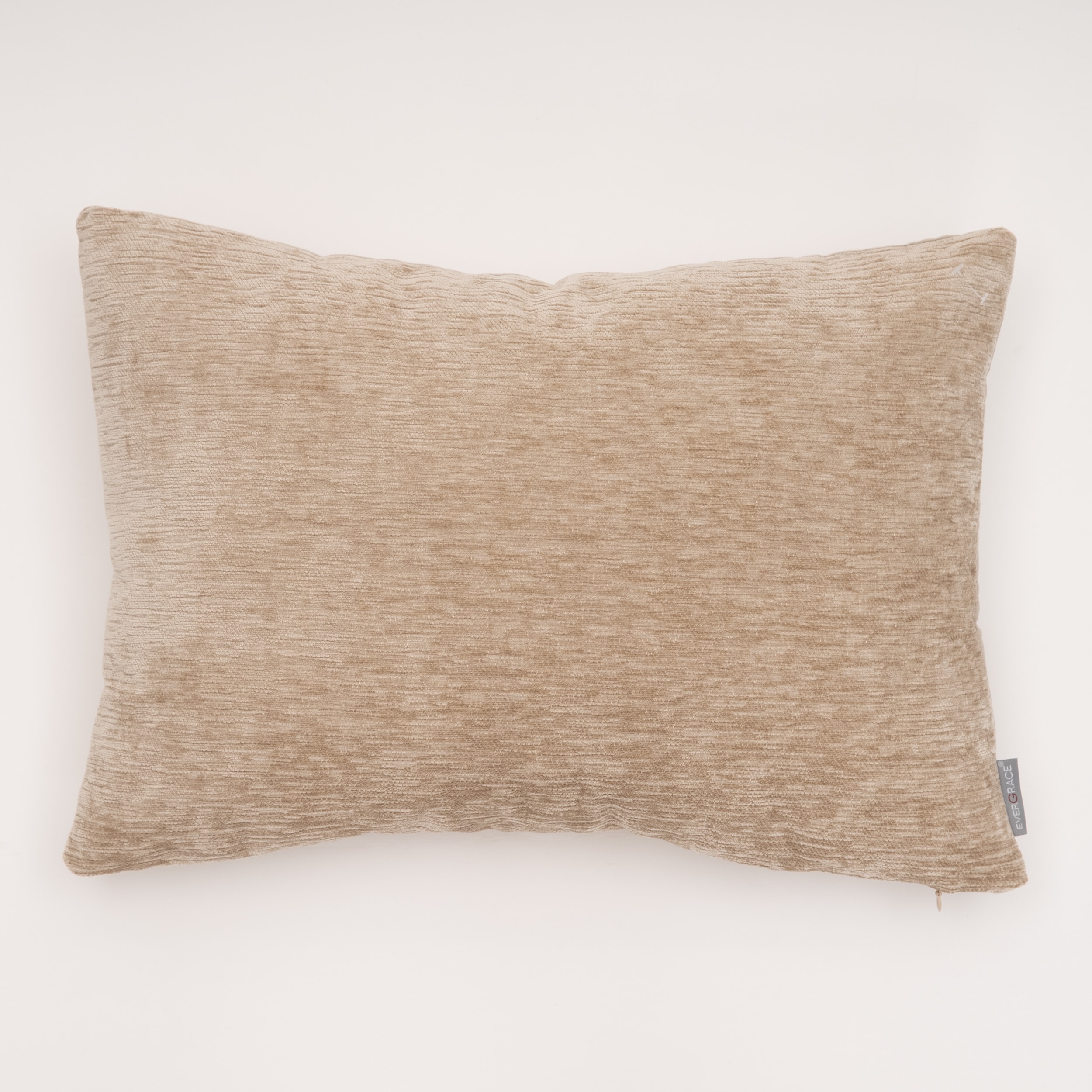EVERGRACE EG7286590 Dainty 20-in x 14-in Sesame Oblong Indoor Decorative Pillow
