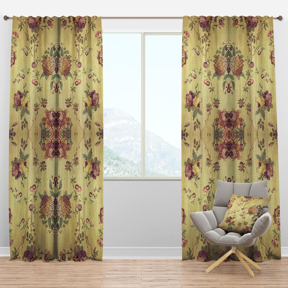 Designart CTN19132-52-63 63-Inches Purple Room darkening Thermal lined Rod pocket Single curtain panel