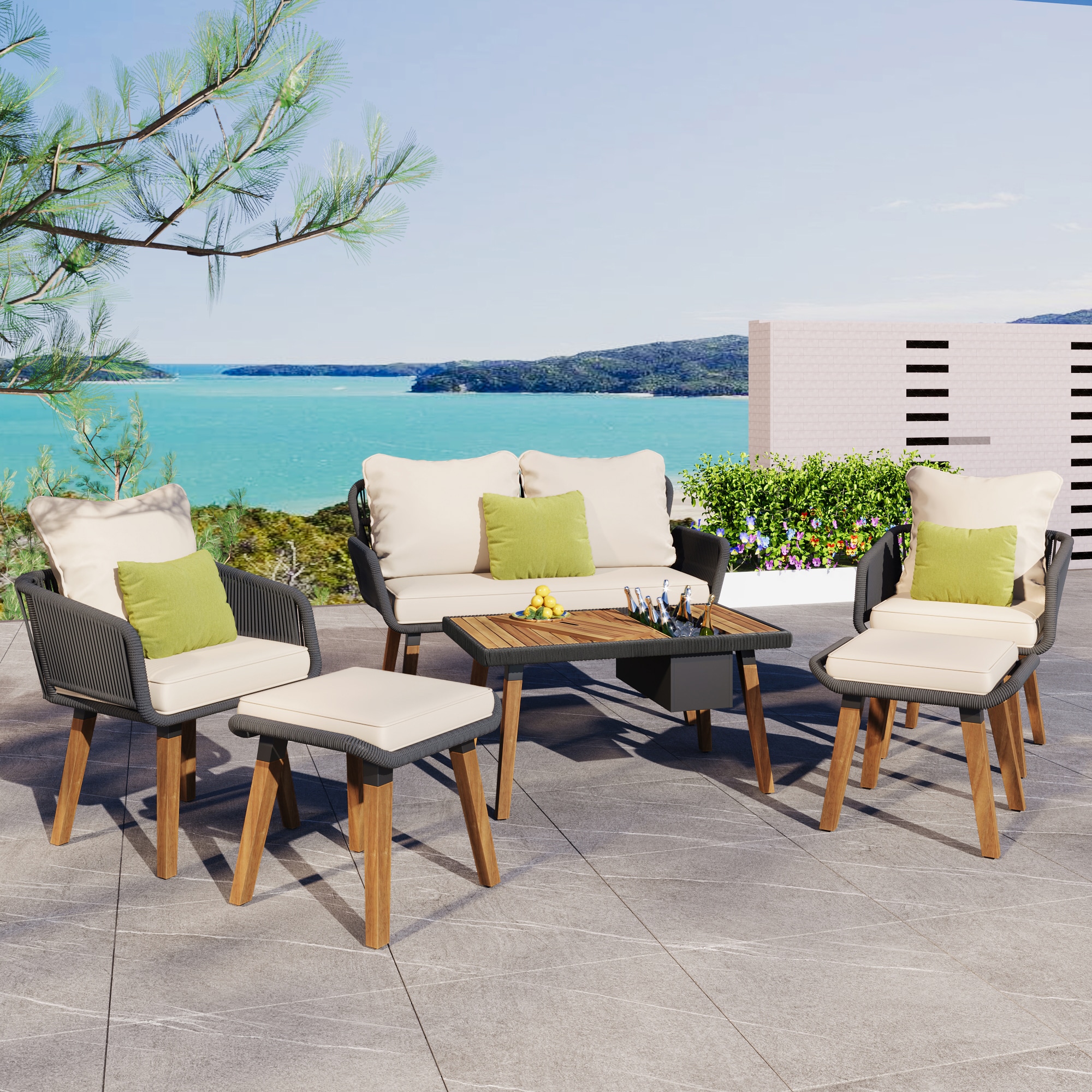 Fun Orange FUN25CP05 Patio-Conversation-Sets - View #2