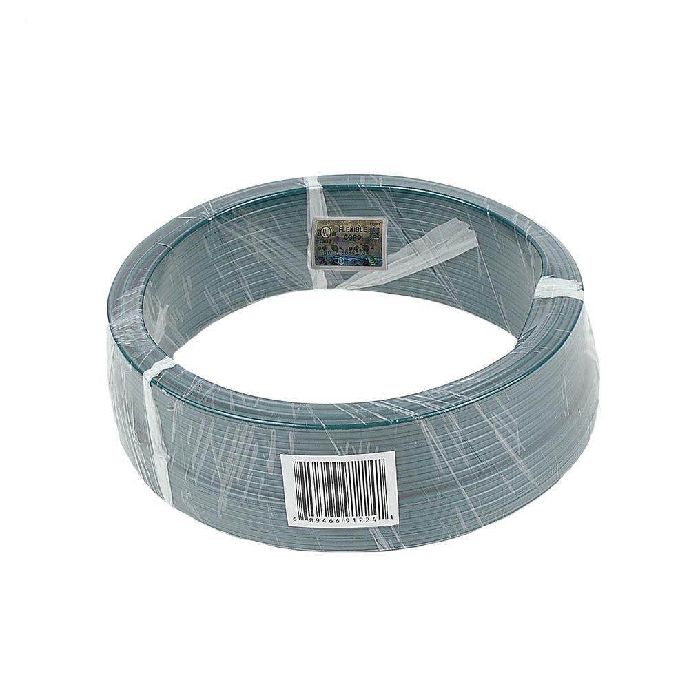 Novelty Lights 100 Ft Green SPT-2 Wire 18 Gauge 2-Conductor Zip Cord SPT-2 Ul Listed Max 10a 1200w #100-GREEN-SPT-2