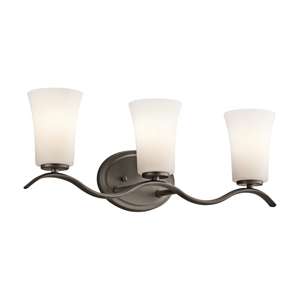 Kichler 45376OZ Armida 23-in 3 -Light Bronze Transitional Vanity light