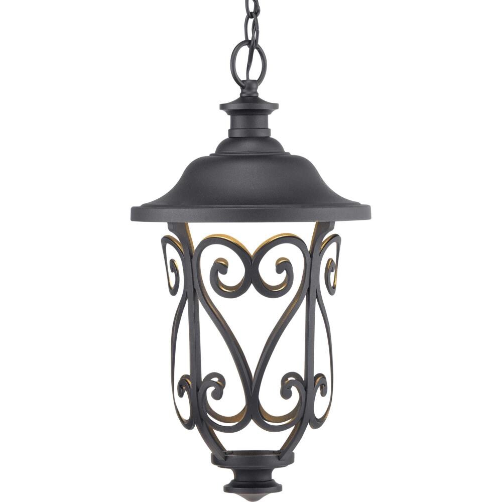 Progress Lighting P550037-031-30 Leawood LED Black Transitional Lantern LED Hanging Pendant Light