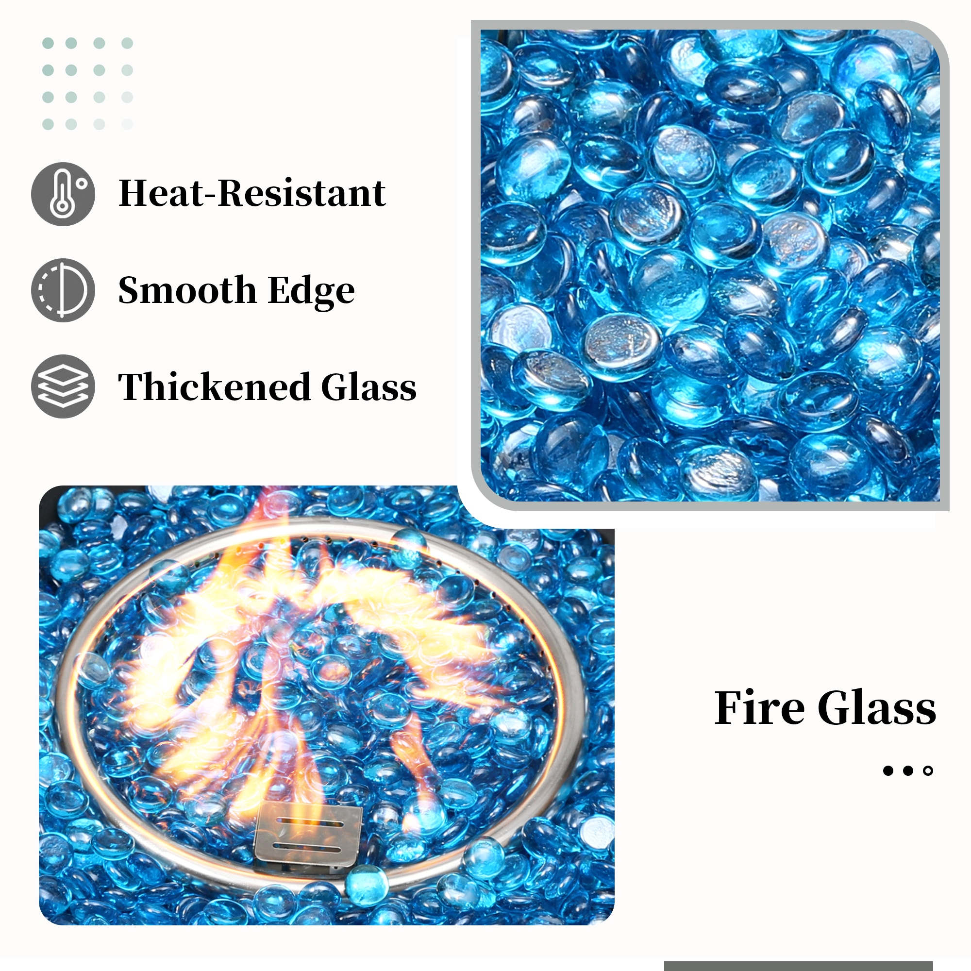 Patio Watcher AOC-B-P-BEIGE-54 Fire-Glass - View #4