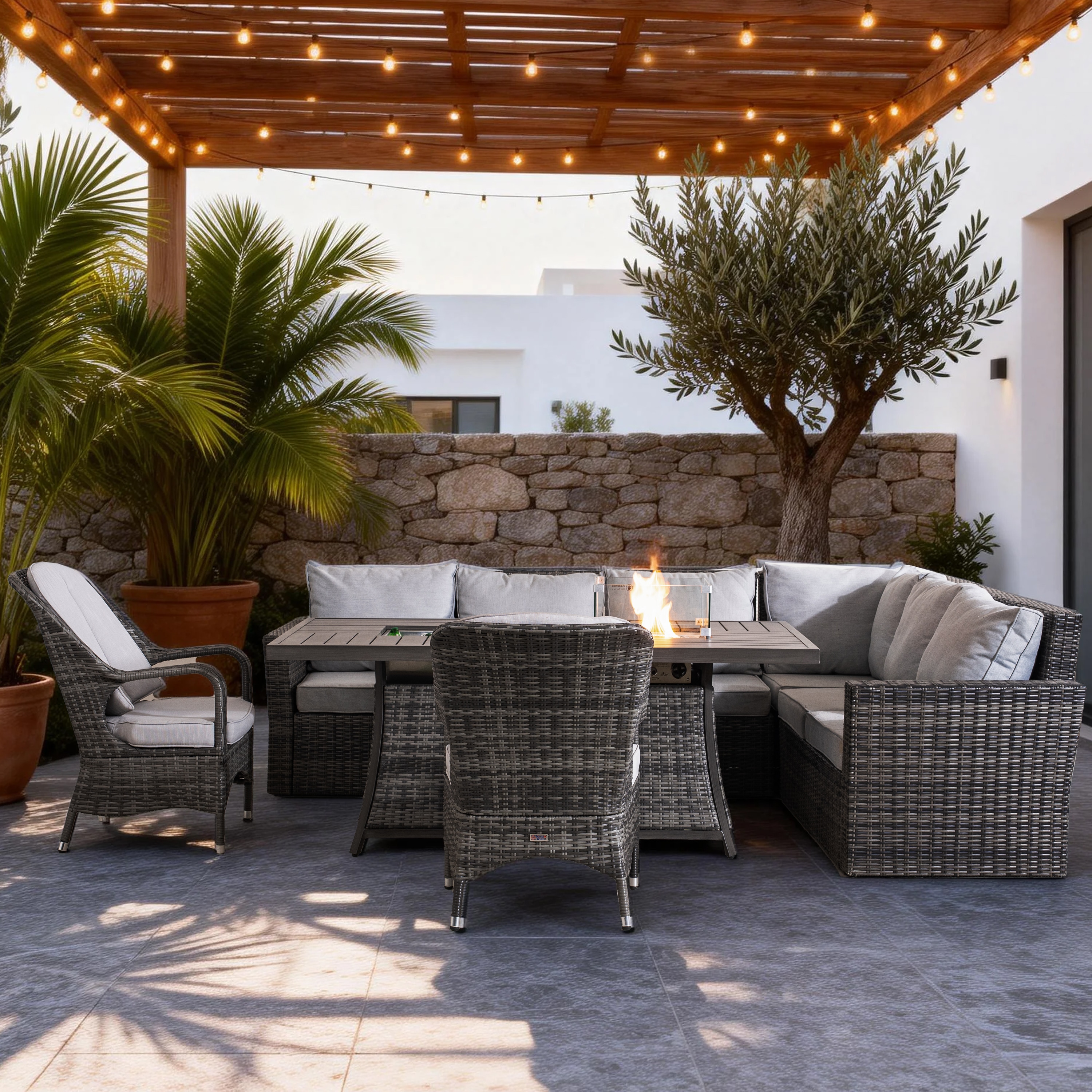Direct Wicker DWG-140306FI009G Patio-Conversation-Sets - View #4