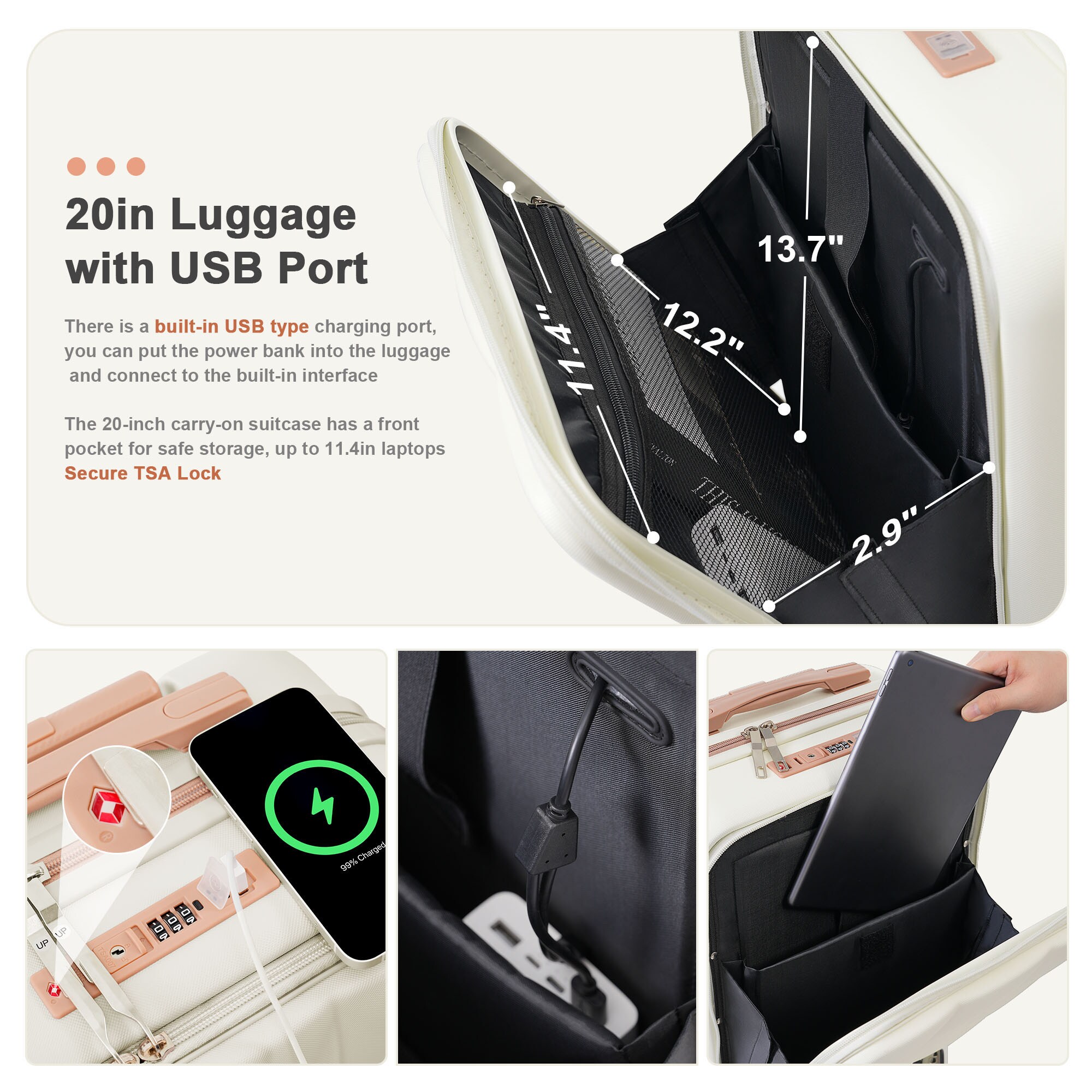 Bybafun YD9600021 Luggage-And-Luggage-Sets - View #3