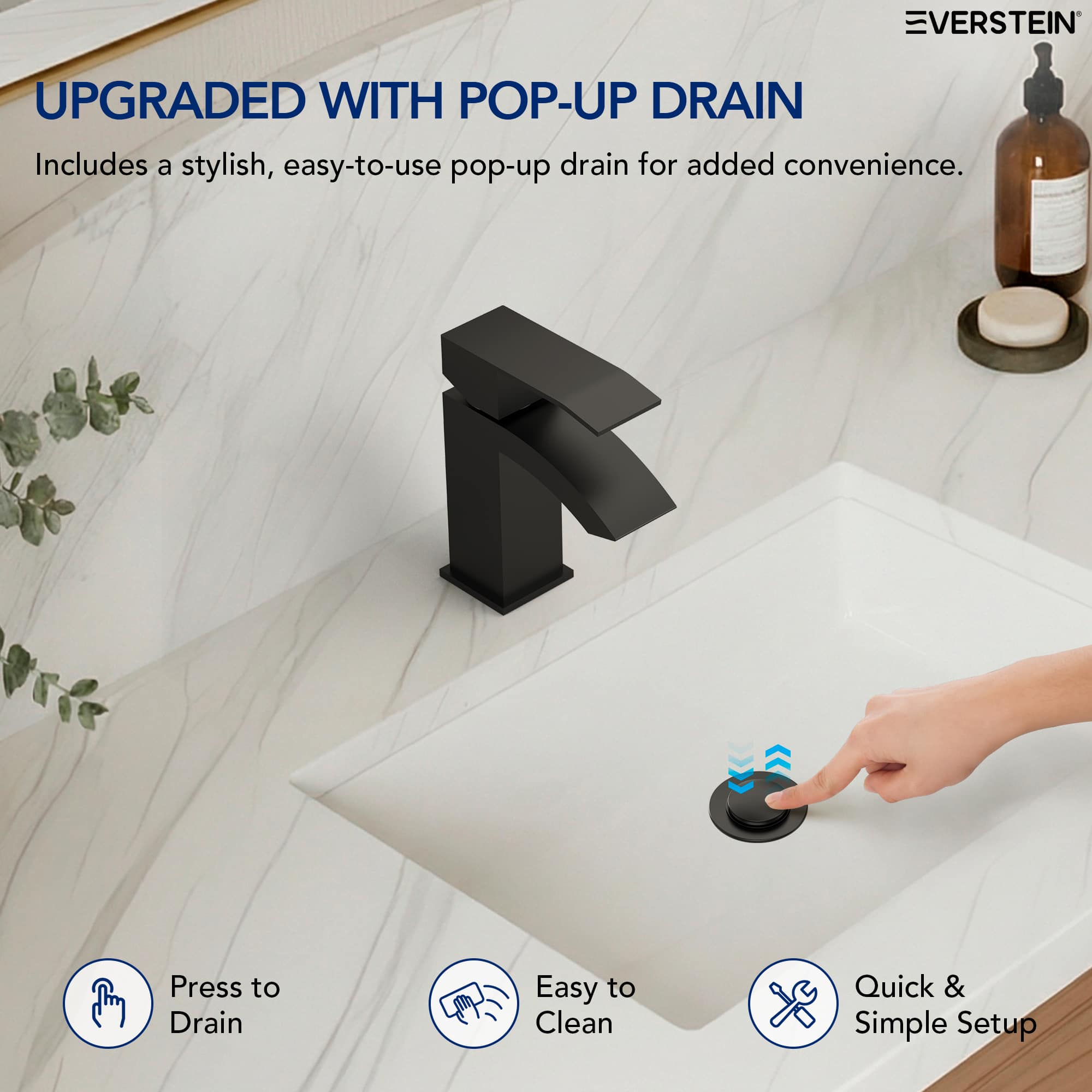 EVERSTEIN SFS-1182-BK Lavatory-Faucets - View #7