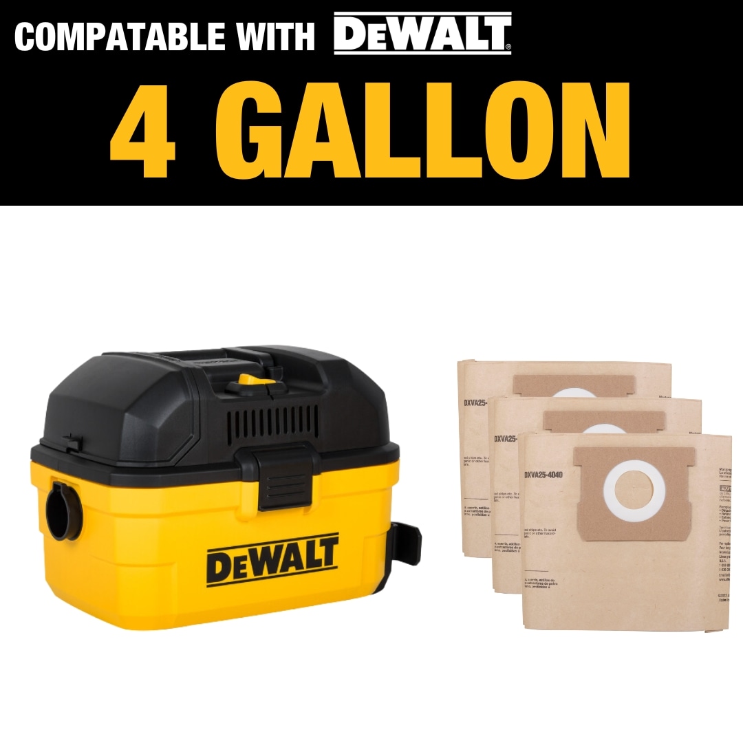 DEWALT DXVA25-4040 Shop-Vacuum-Filters-Collection-Bags - View #4