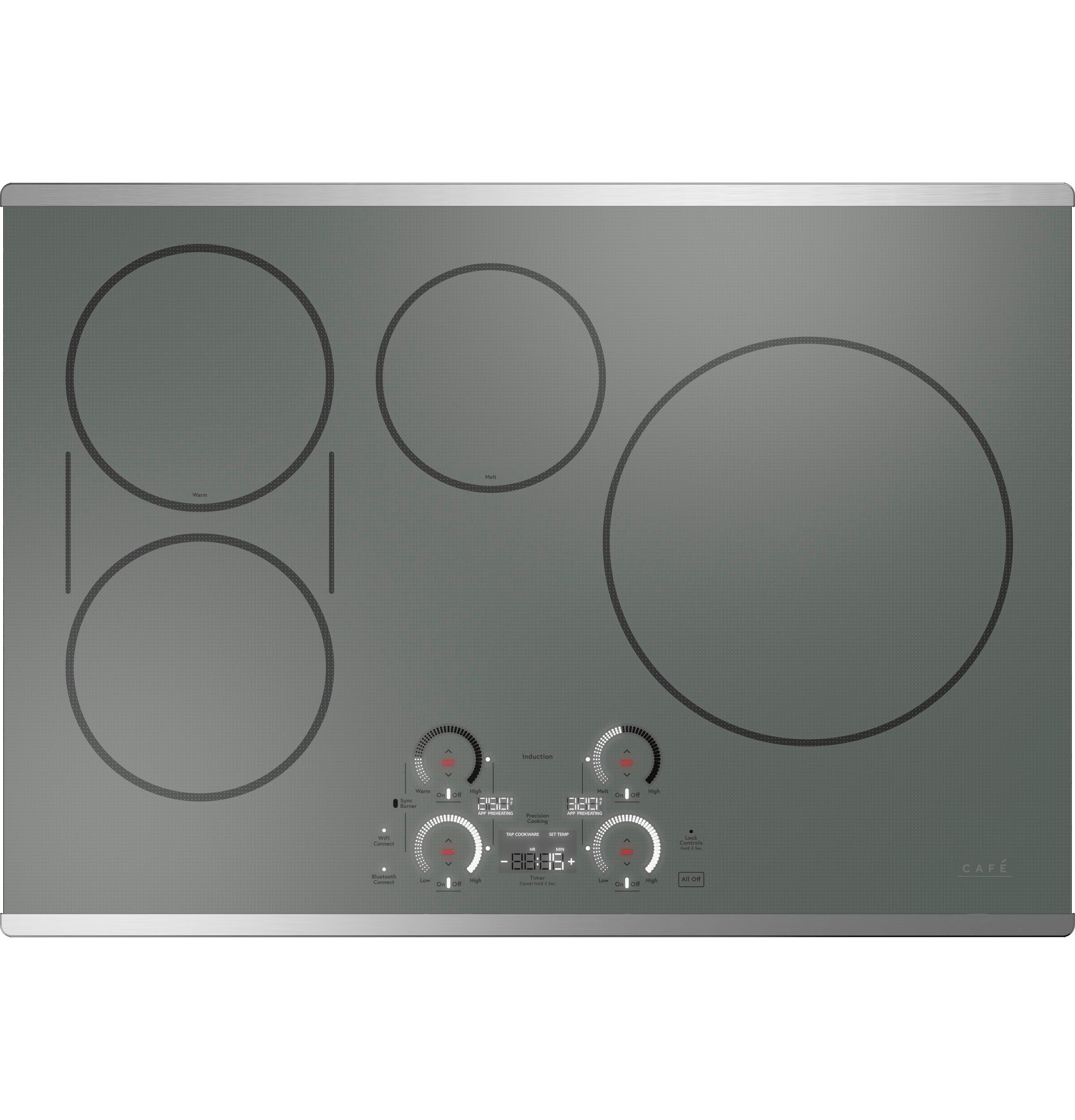 GE CHP9530SJSS 30 Inch Induction Cooktop with 4 Induction Elements