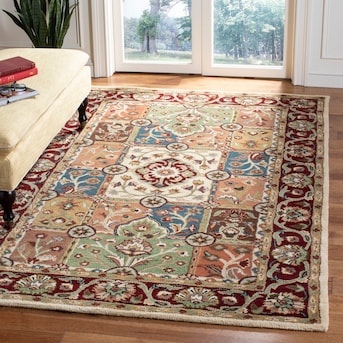 Safavieh Heritage Navi 2 x 6 Multi/Red Indoor Floral/Botanical Oriental Handcrafted Runner Safavieh Heritage Navi 2 x 6 Multi/Red Indoor Floral/Botanical Oriental Handcrafted Runner