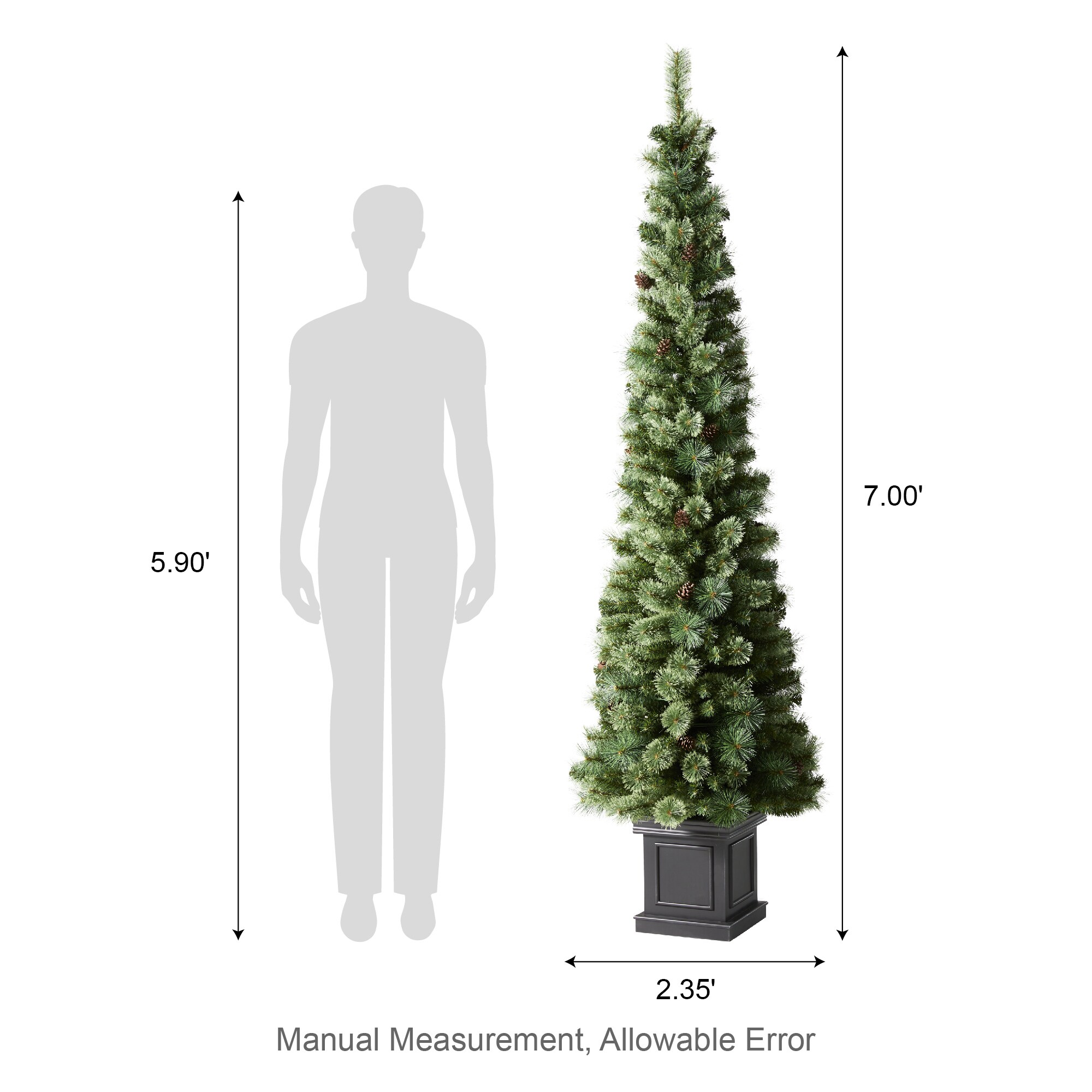 Glitzhome 2030800024 Artificial-Christmas-Trees - View #3