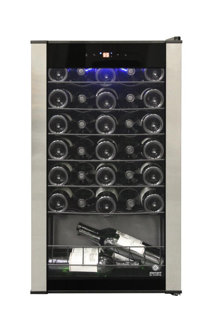 Vinotemp 34 Bottle Capacity Black, Vissani 6 Bottle Countertop Wine Cooler