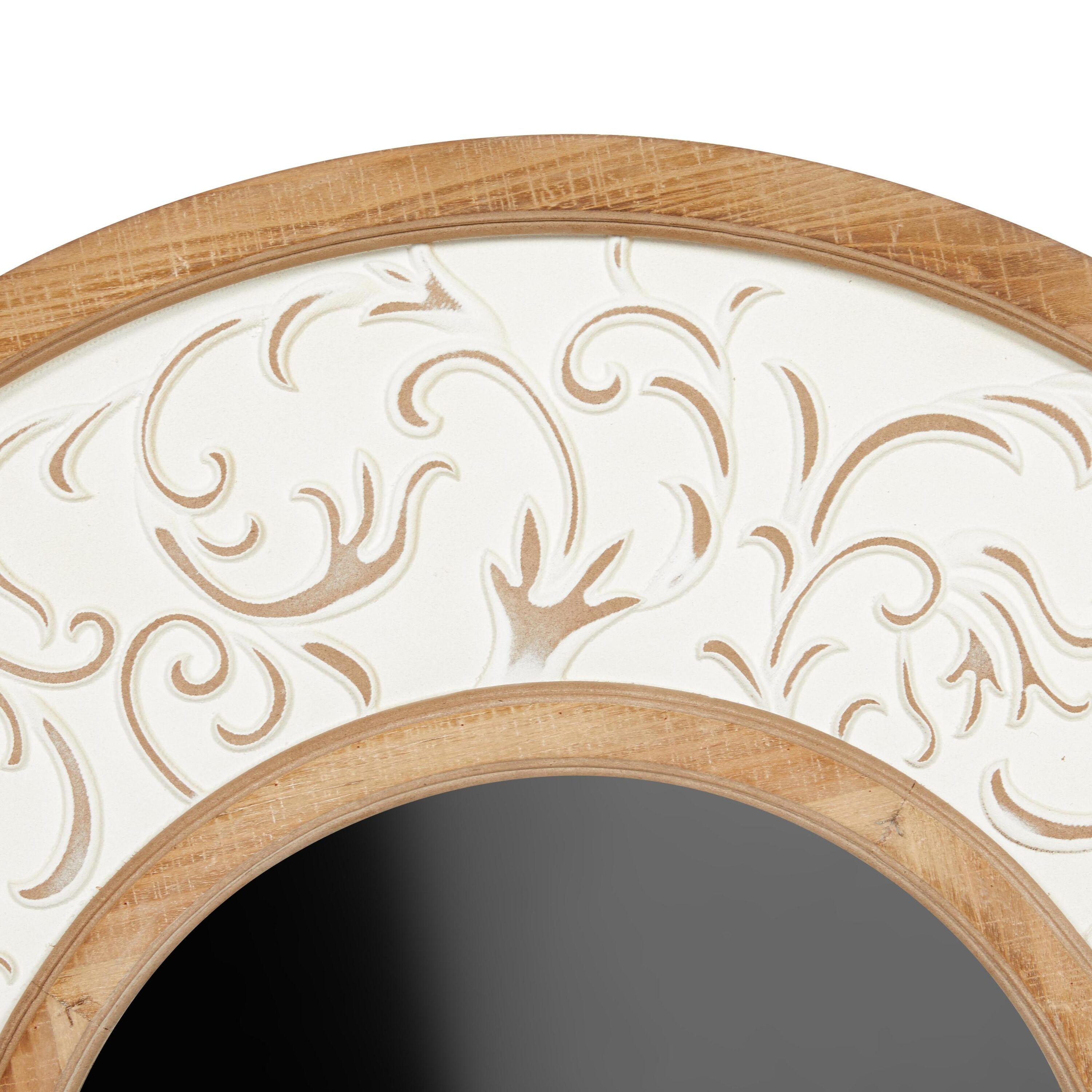 Elegant Full-Length Rectangular Wood Mirror with Silver Accents