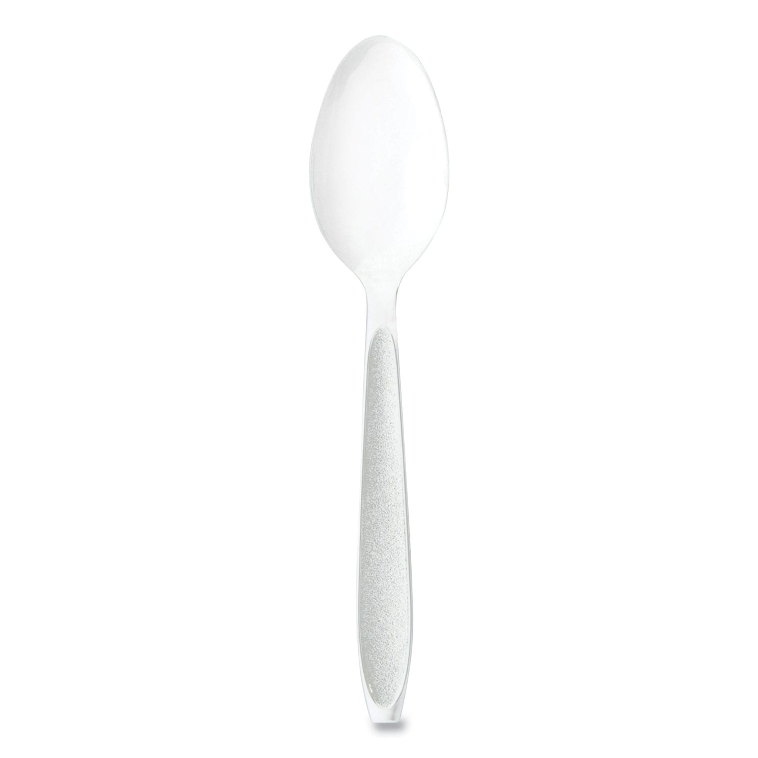 Solo Impress Heavyweight Full-Length Polystyrene Cutlery Spoon Plastic White 100/Box 10 Boxes/Carton #HSWTX-0007CT