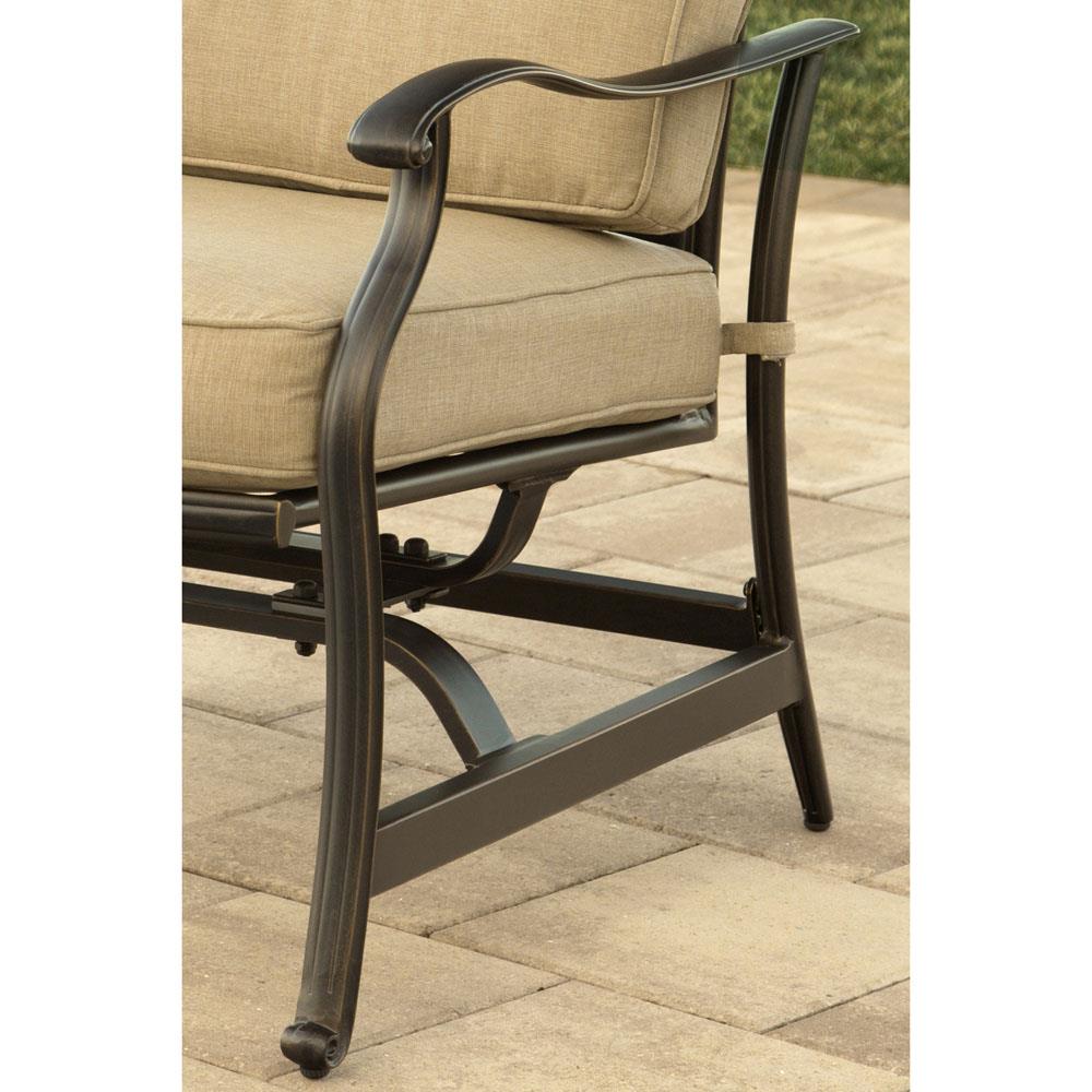Hanover TRAD5PCRECFP-TAN Patio-Conversation-Sets - View #9