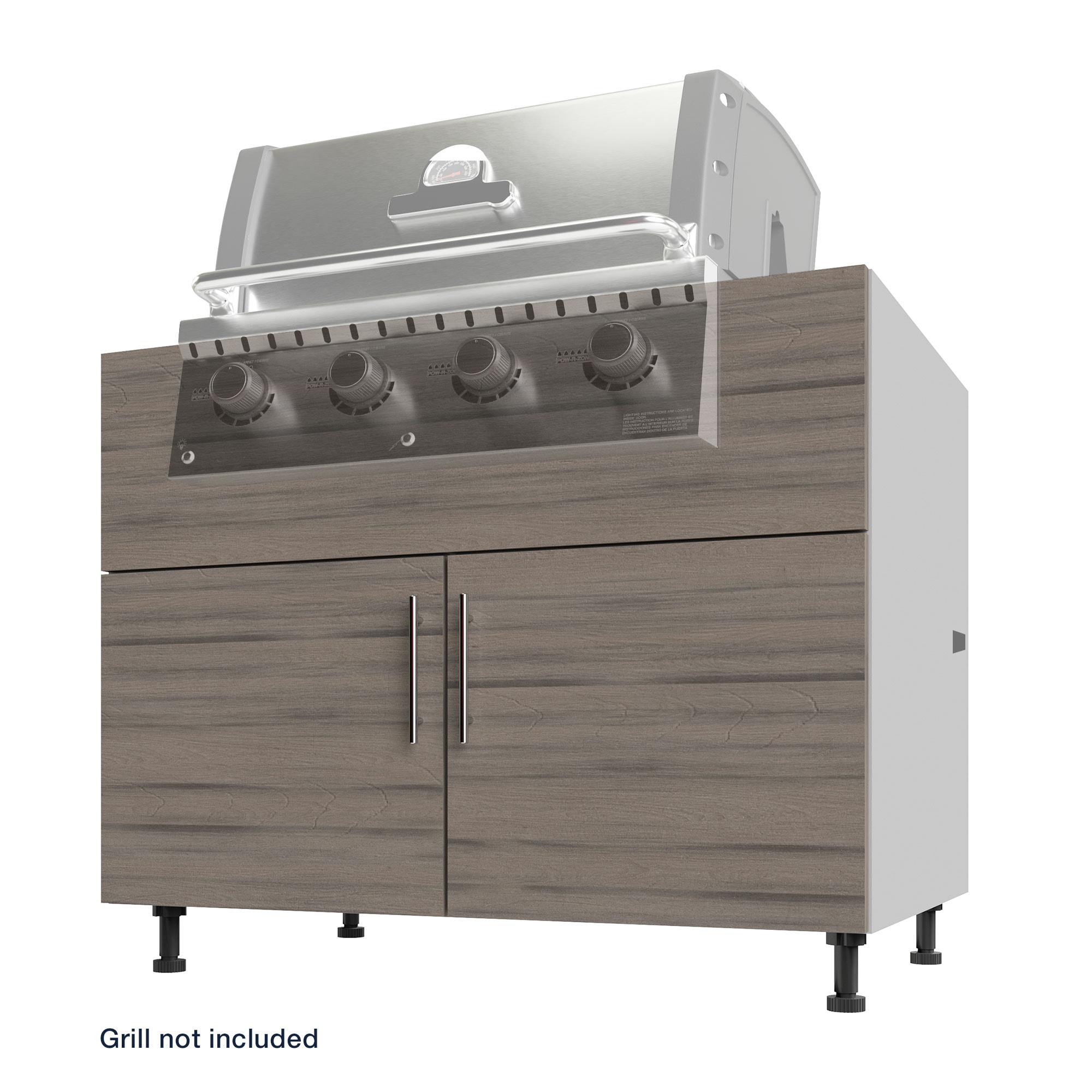 WeatherStrong IBG42-MWD Miami 42-in W x 27-in D x 34.5-in H Modular Outdoor Kitchen Grill cabinet