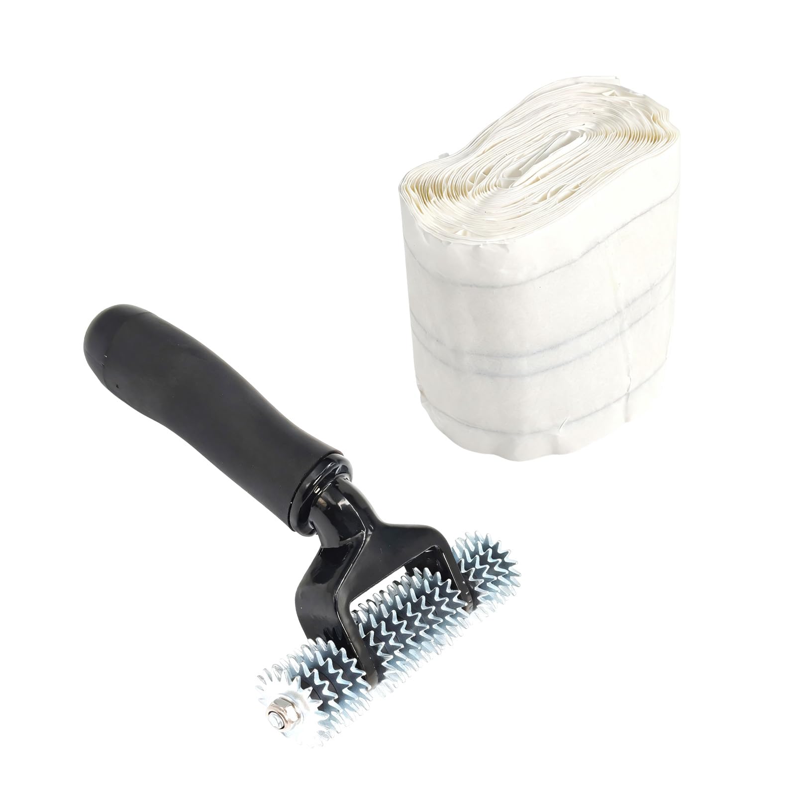 Phyfalip  Carpet Repair Kit with Five Inch Carpet Roller and Sixteen Point Four Foot Double Sided Seam Tape for Home and Office Carpet Fixes