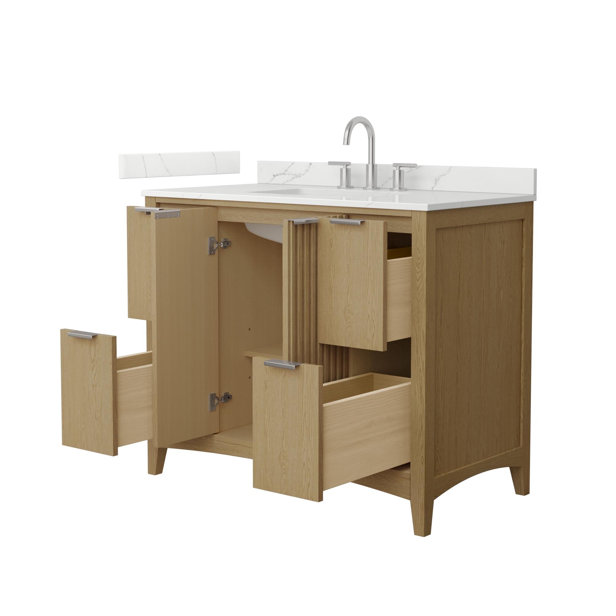 Wyndham Collection WCF919142SNOGTUS3MXX Bath-Vanity-Combo - View #3