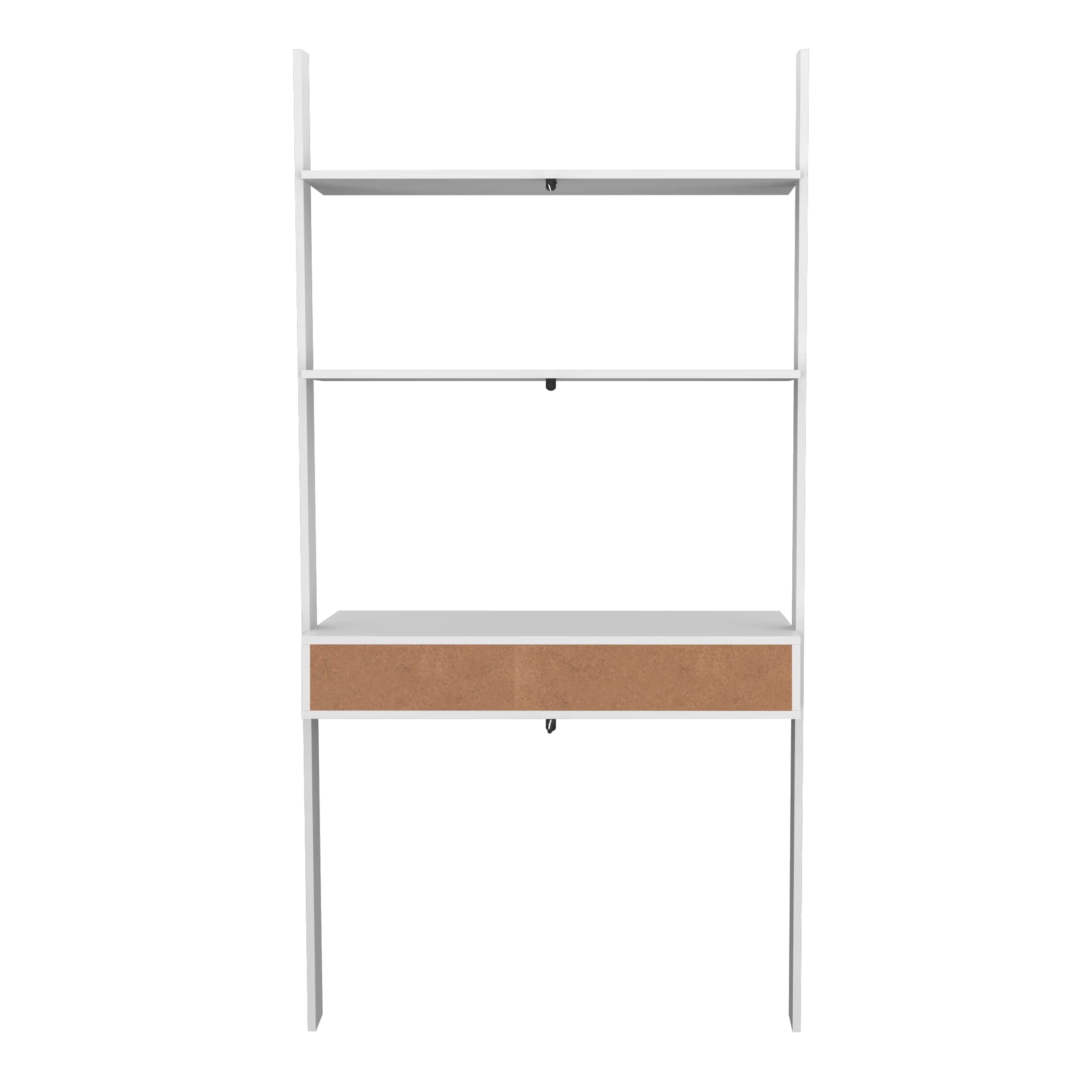 Manhattan Comfort Cooper 36.61-in White Modern/Contemporary Ladder Desk ...