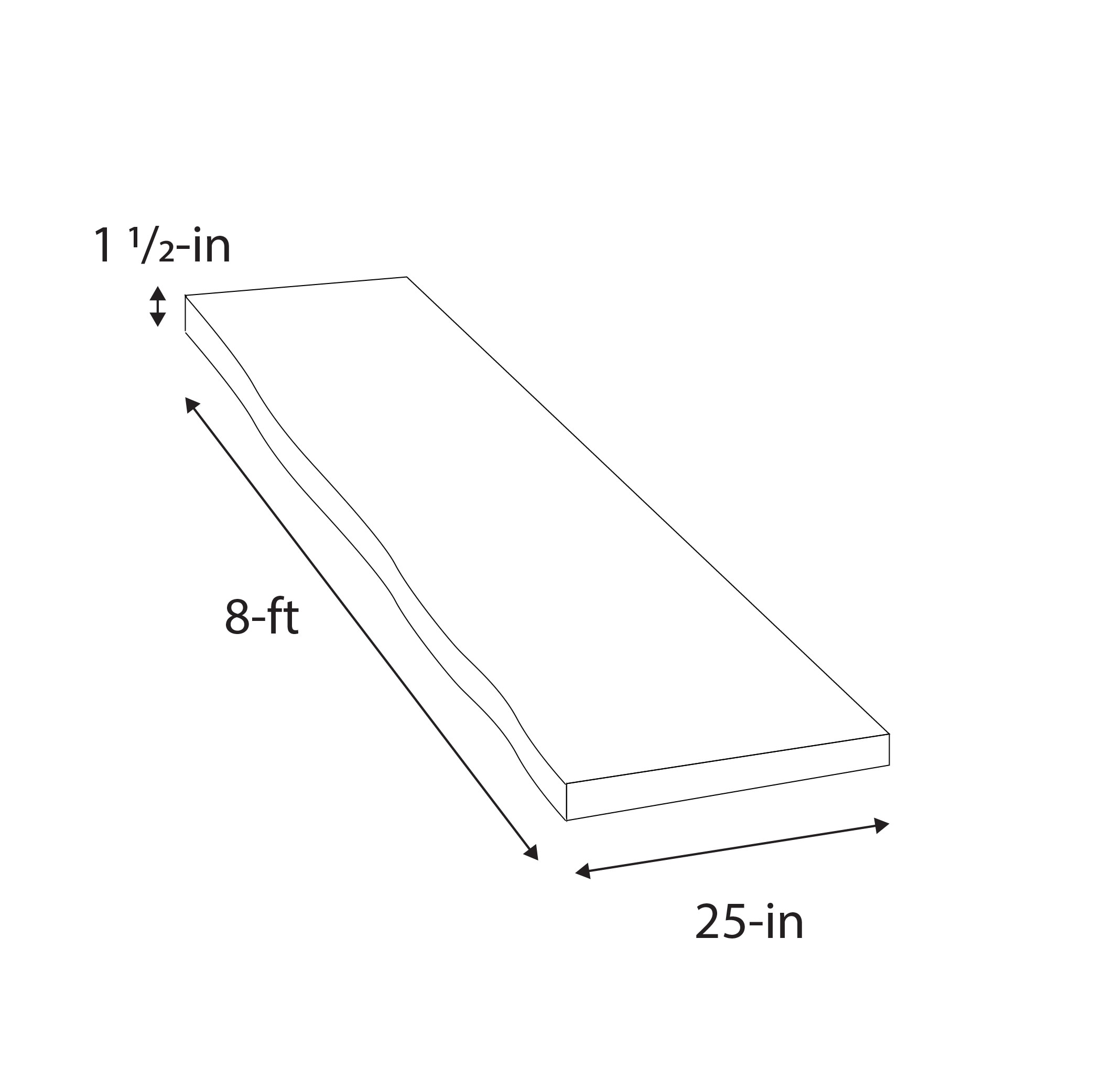 Sparrow Peak F1525SPEGTKUV1LE-96 In-Stock-Lam-Countertops - View #4