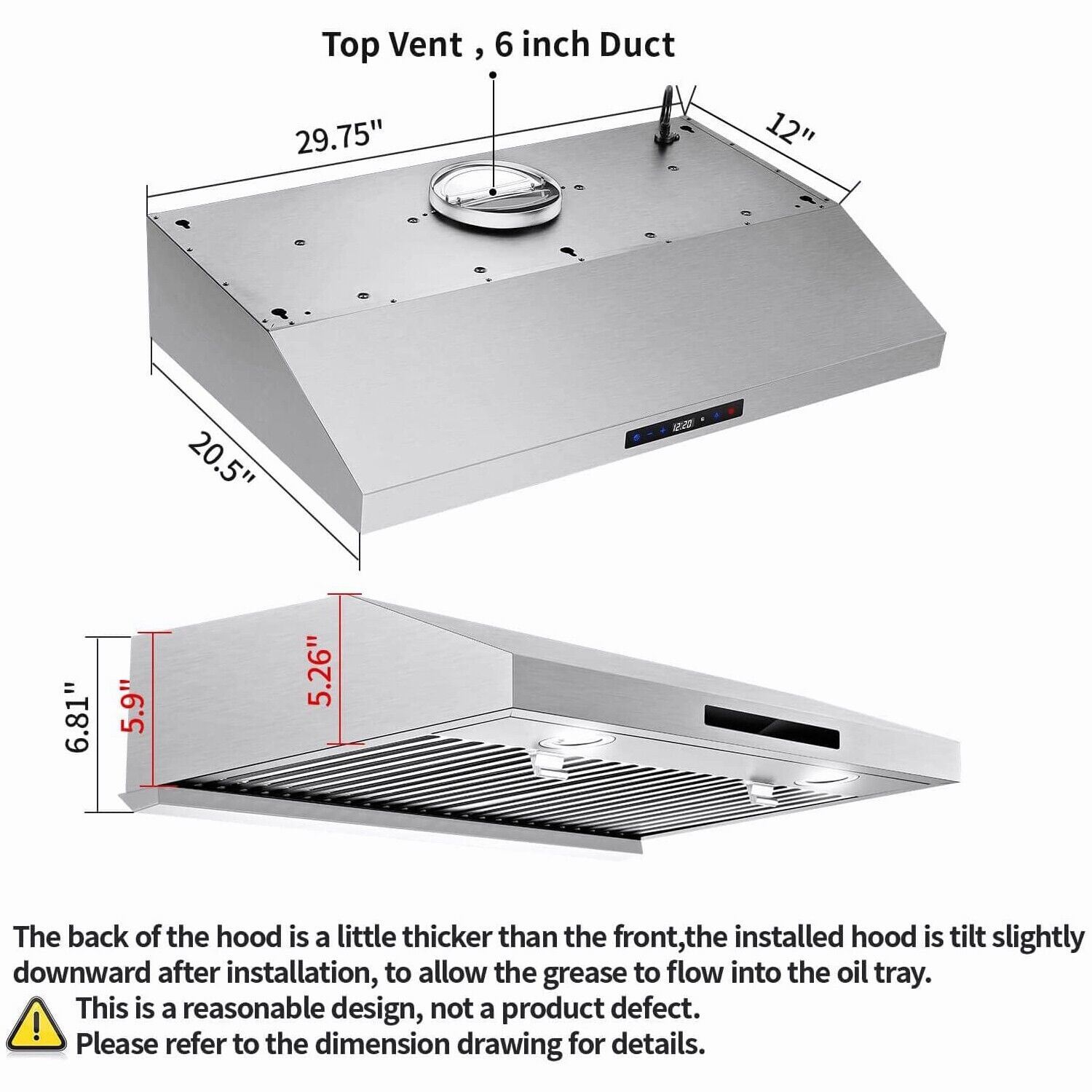 Damerin T11247 Undercabinet-Range-Hoods - View #7