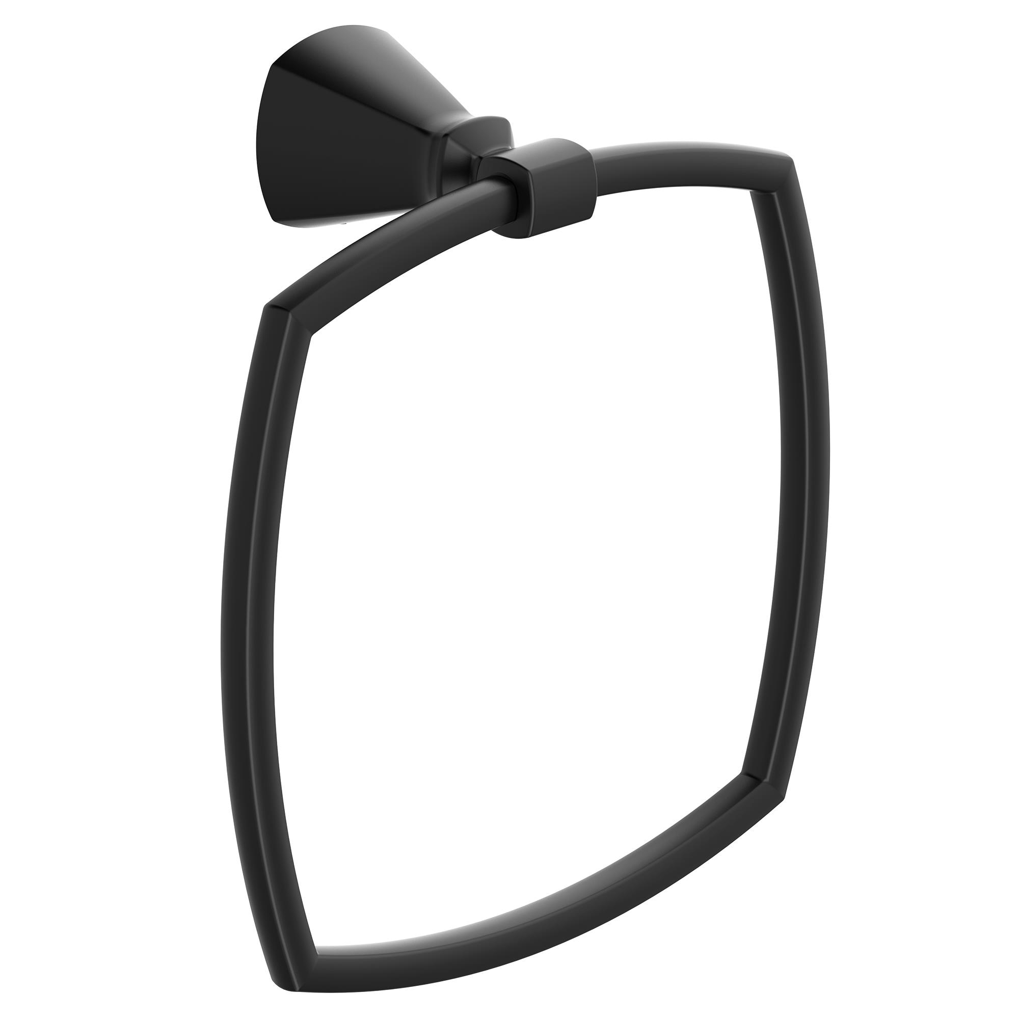 American Standard 7018190.243 Edgemere Matte Black Wall mount Single Towel Ring