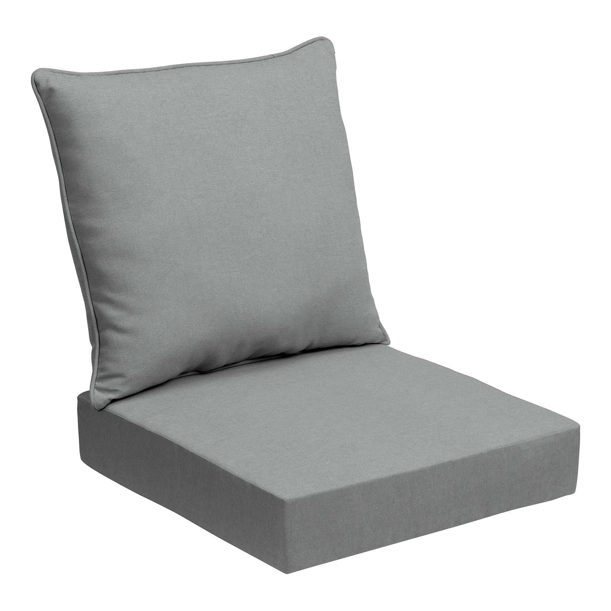 ARDEN FN07298B-D9Z1 24-in x 24-in Pebble Gray Deep seat patio chair cushion