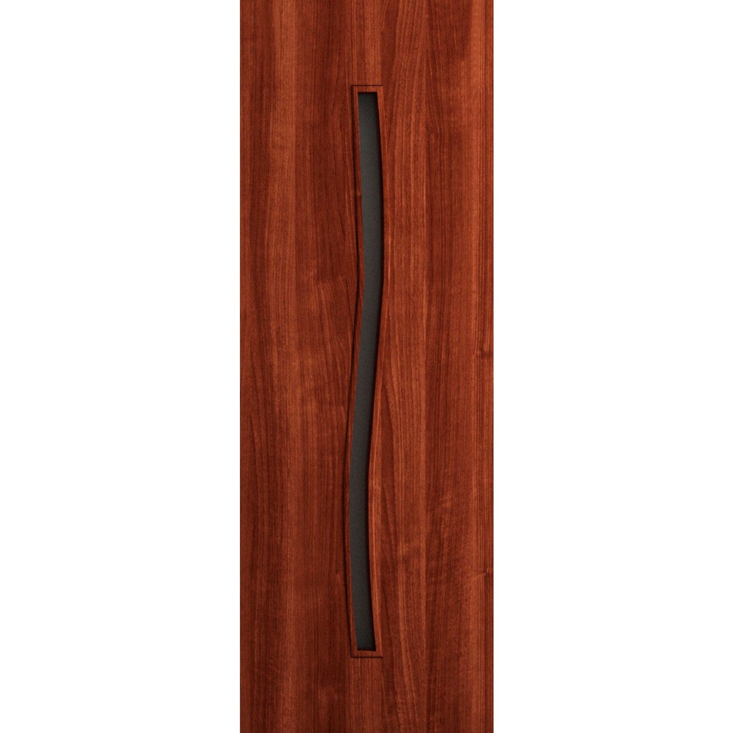 SARTODOORS Slab Door Panel 28 x 84 in - LUNO 2003 Walnut - Wood Veneer Doors - Pocket Closet Sliding Barn