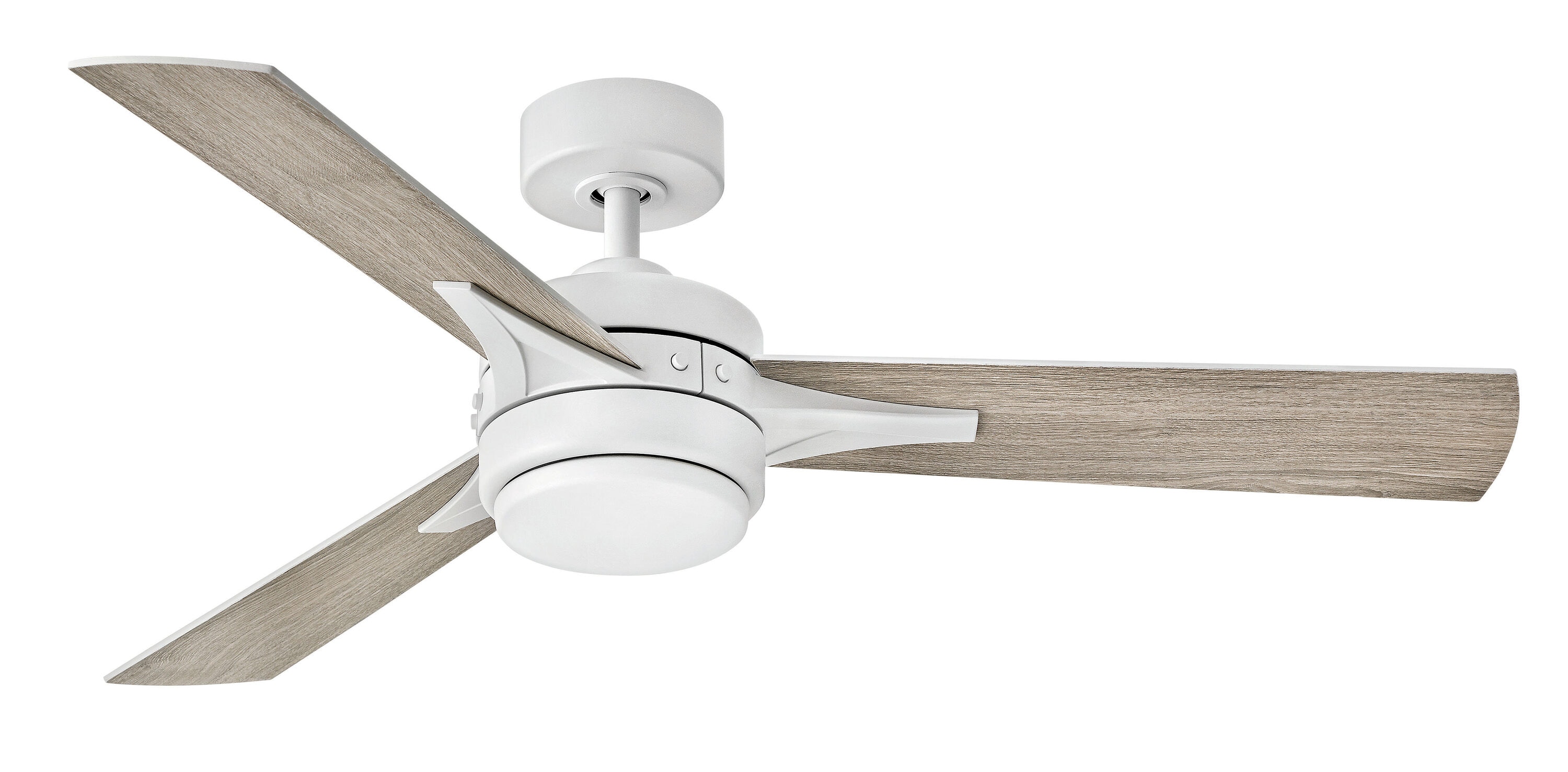 Hinkley Ventus 52-in Matte White Integrated LED Indoor Smart Propeller Ceiling Fan with Light and Remote (3-Blade) 902852FMW-LIA Sansujyuku sansujyuku.com