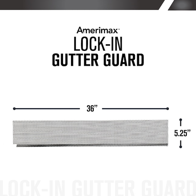 Amerimax Lock-In Gutter Guard Black (25pk) Galvanized Steel Amerimax Lock-In Gutter Guard Black (25pk) Galvanized Steel