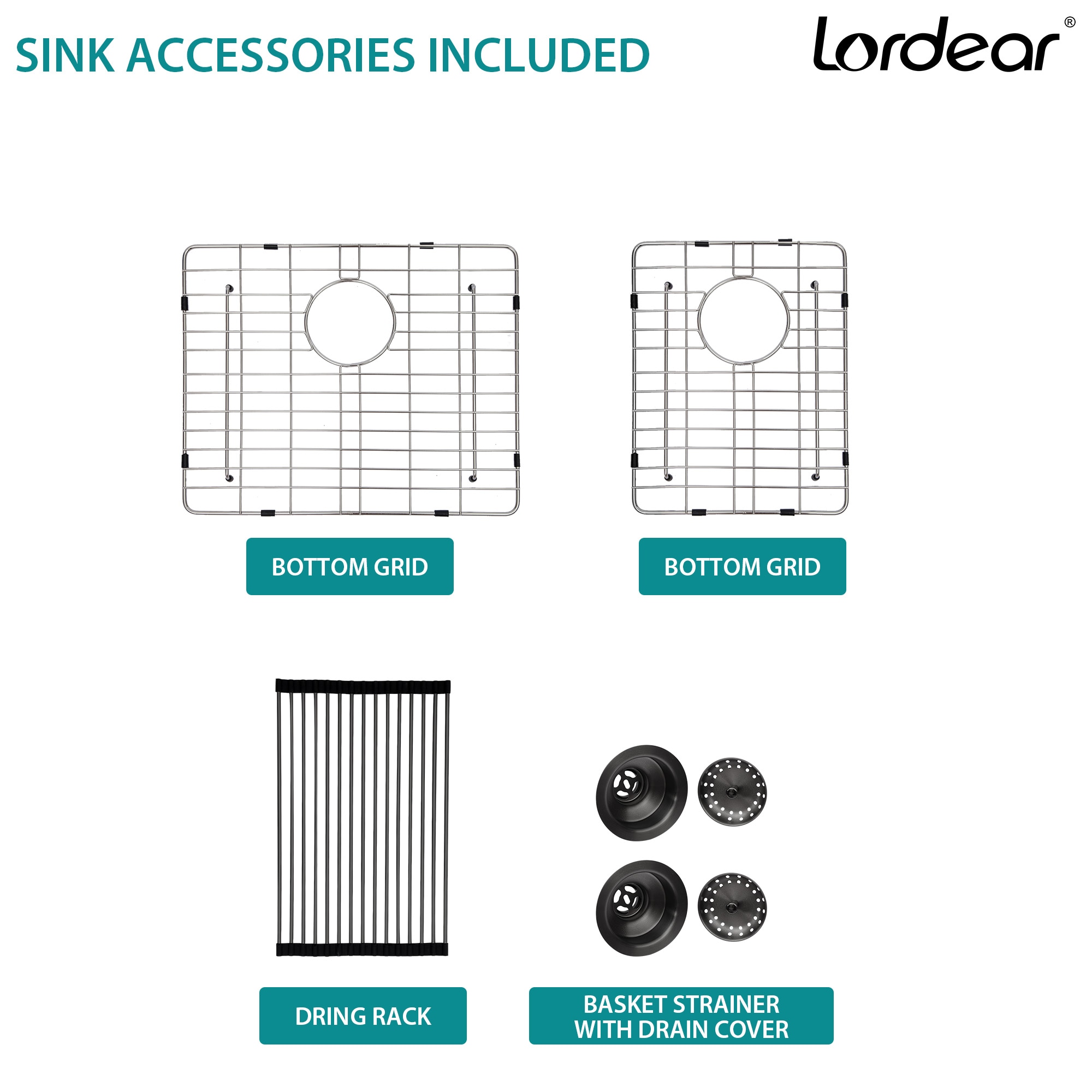 Lordear LD-LAB3321R2-64 Kitchen-Sinks - View #9