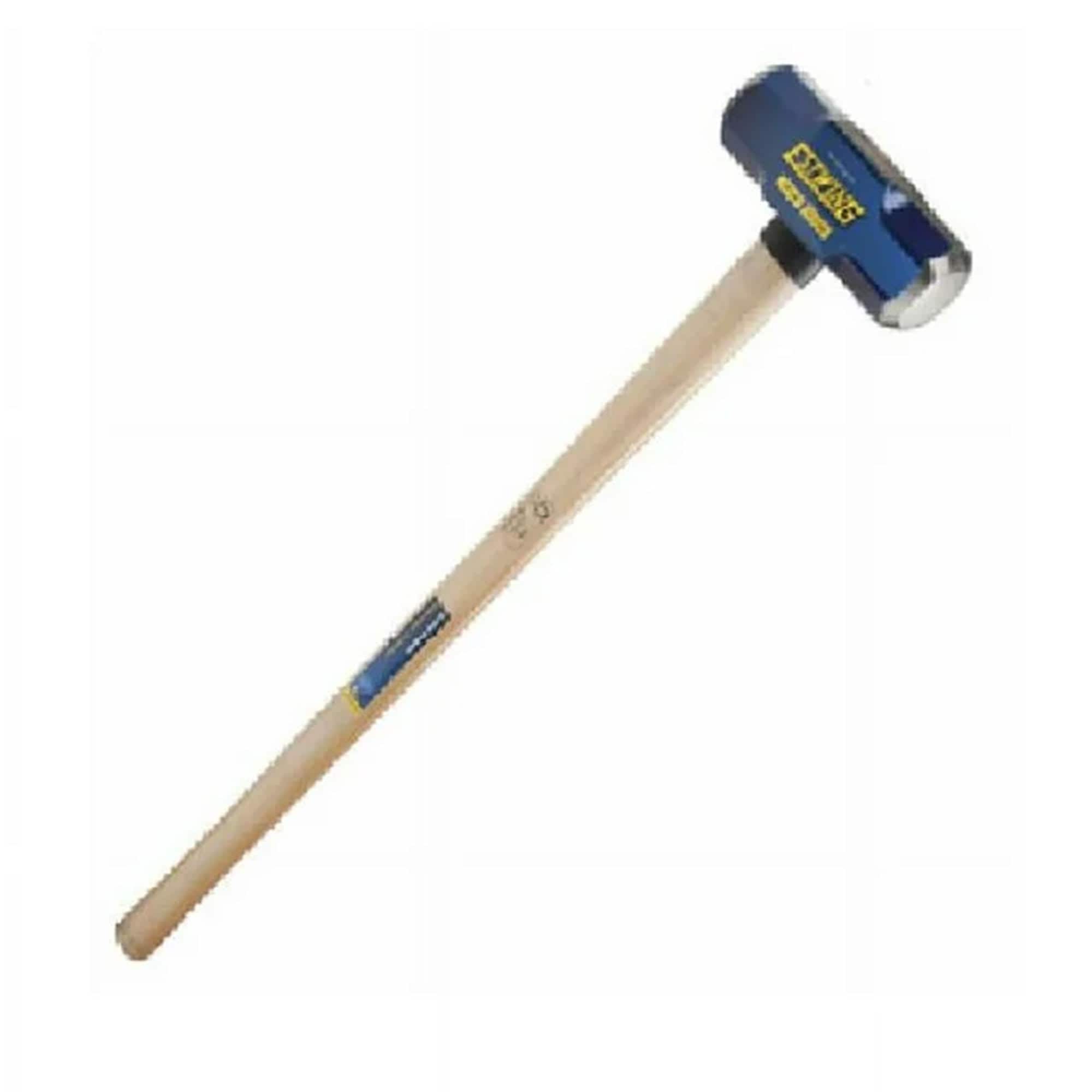Estwing 397429 12 Pound Head Hard Face Demolition Stake Driving 50 to 55 HRC Sledge Hammer with 36 Inch Textured Grip Hickory Handle Blue/Natural