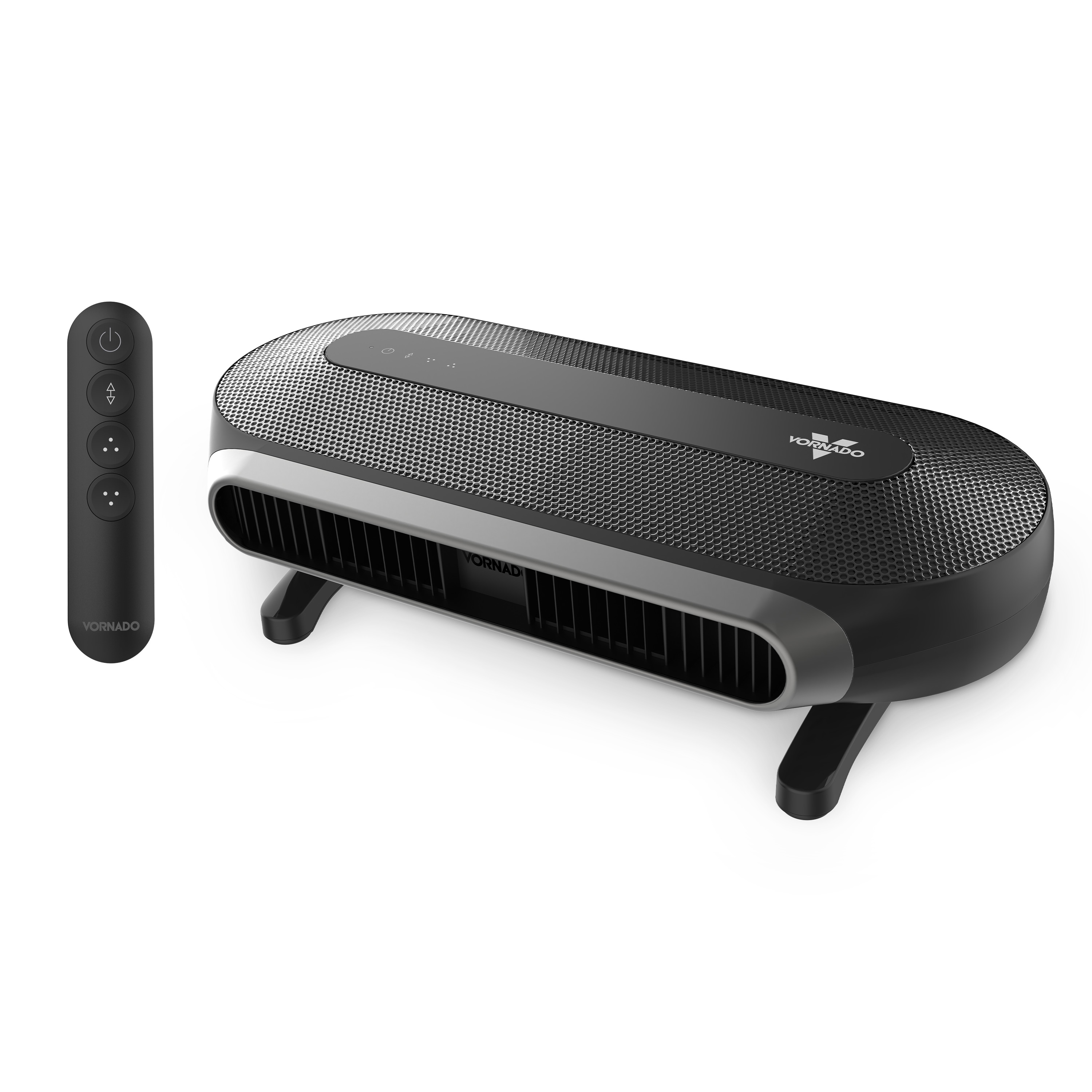 Vornado 17.39-in High Velocity Indoor Oscillating Desk Fan, in Black with Remote