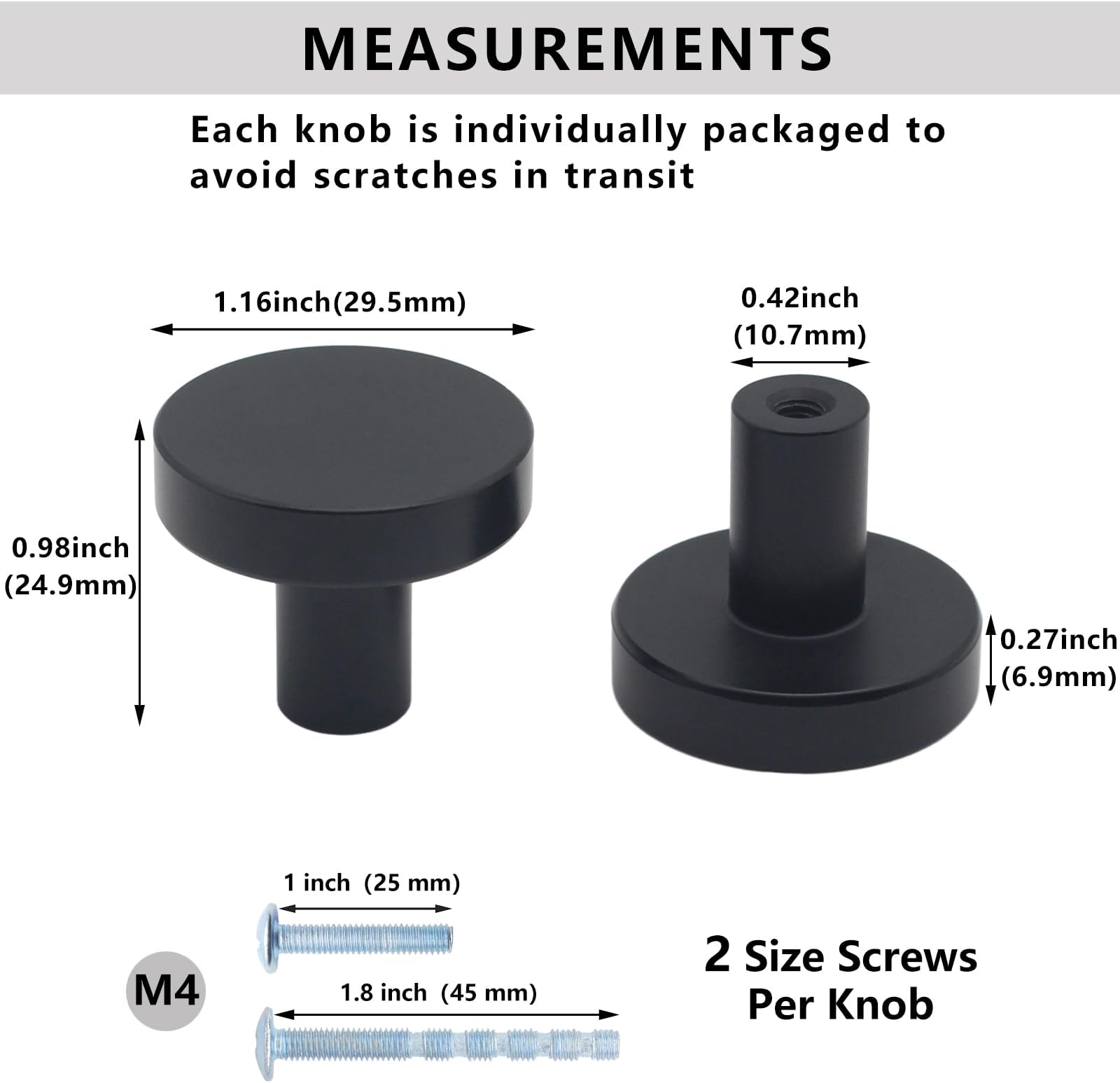 Aoibox LAB0126C28 Cabinet-Knobs - View #2
