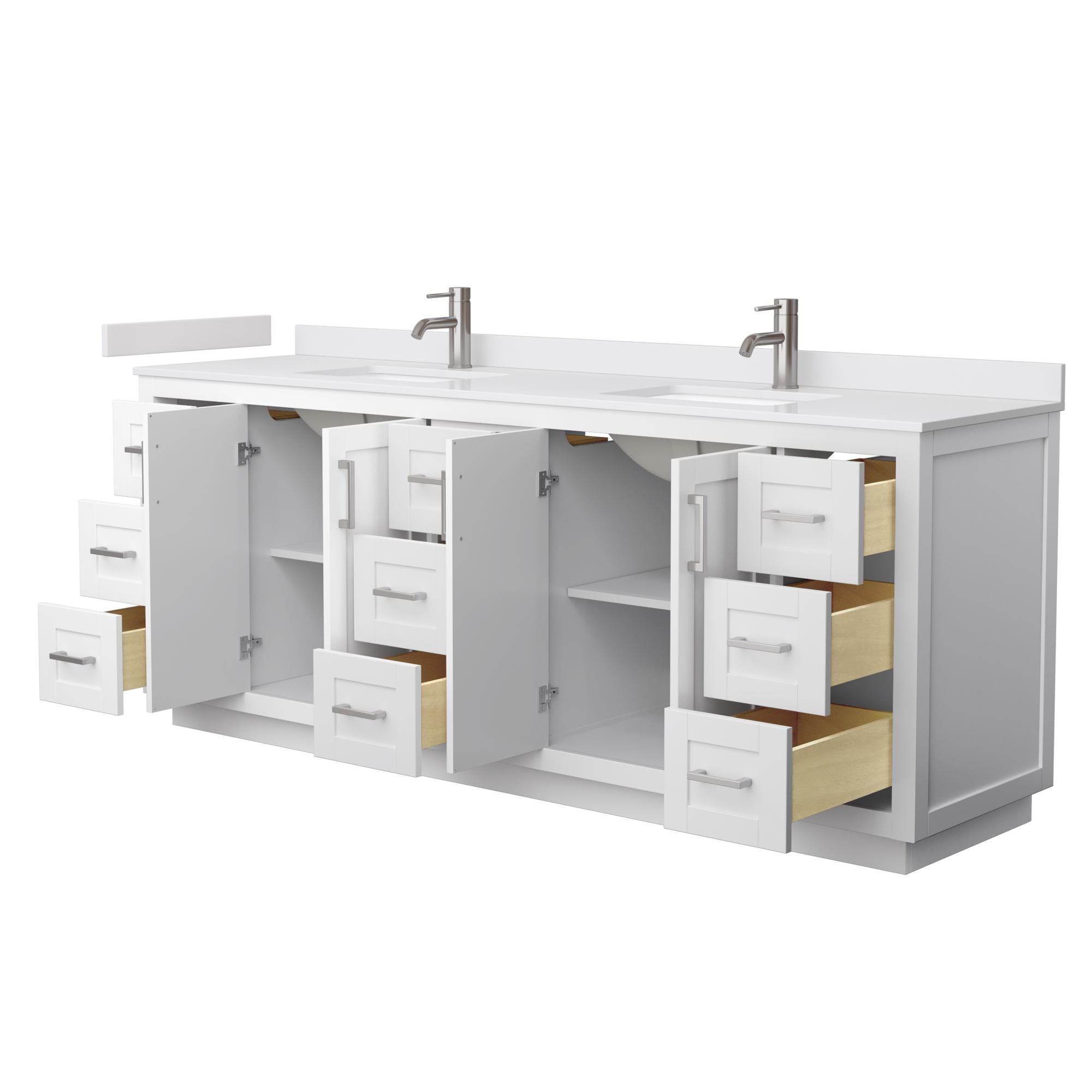 Wyndham Collection WCF292984DWHWCUNSMXX Bath-Vanity-Combo - View #3