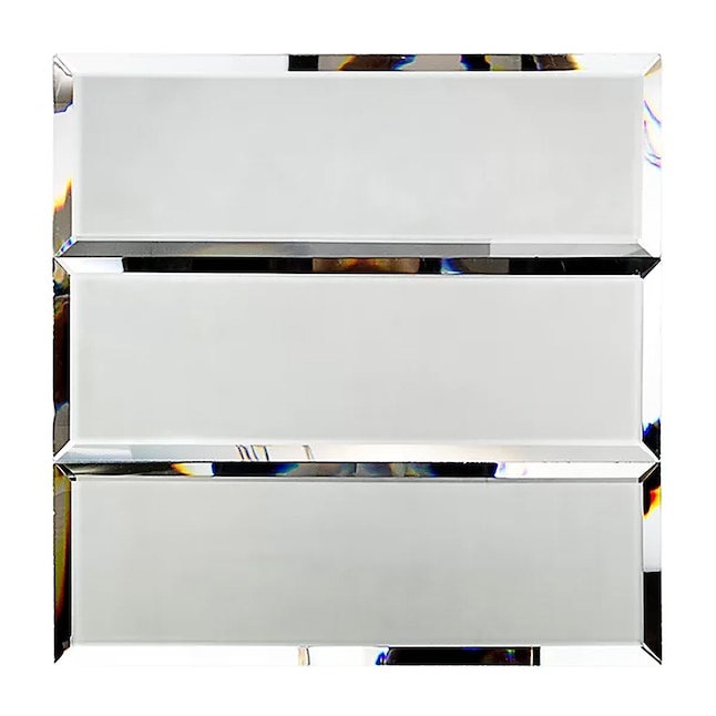 Reflections Graphite Blue Subway 3 in. x 12 in. Matte Glass Mirror Wall Tile (1 sq. ft. ) Reflections Graphite Blue Subway 3 in. x 12 in. Matte Glass Mirror Wall Tile (1 sq. ft. )
