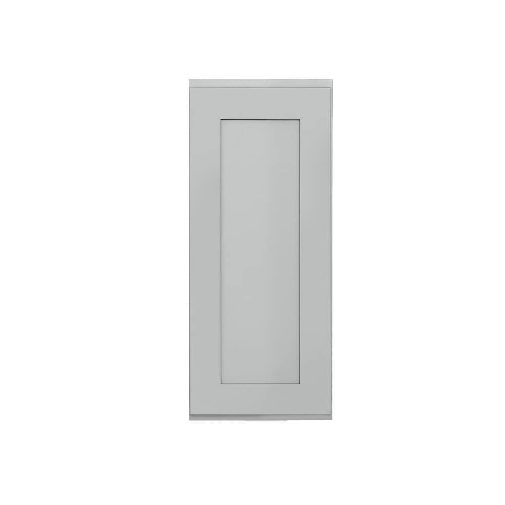RELIABILT LS-SG-W1536R Overlake 15-in W x 36-in H x 12-in D Gray Wall Ready to assemble Plywood Cabinet (Recessed Panel Shaker)