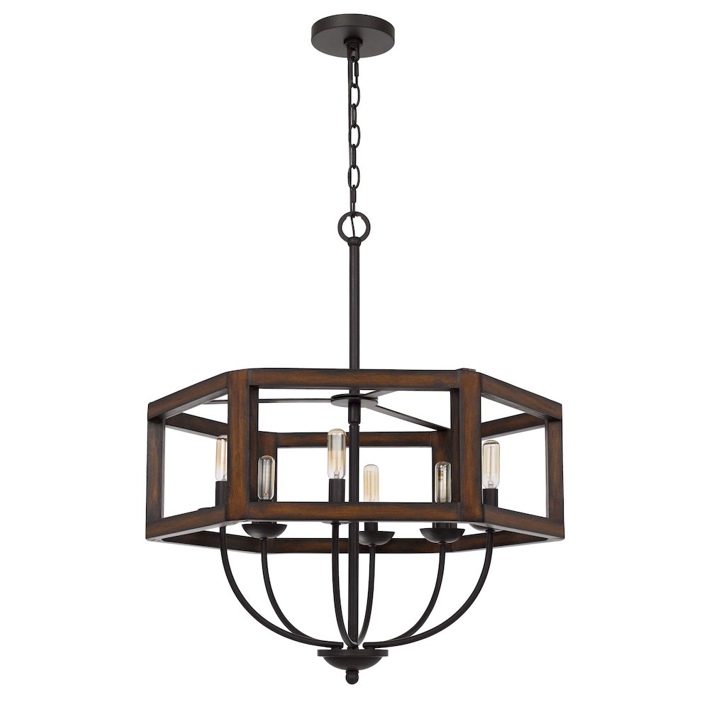 Cal Lighting Renton 6 Light Medium Chandelier by Cal - FX-3761-6