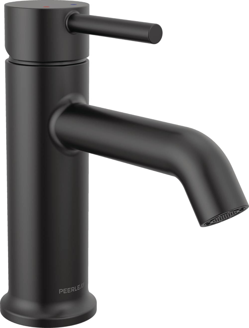 Peerless Precept Matte Black Single Hole 1-Handle Bathroom Sink Faucet ...