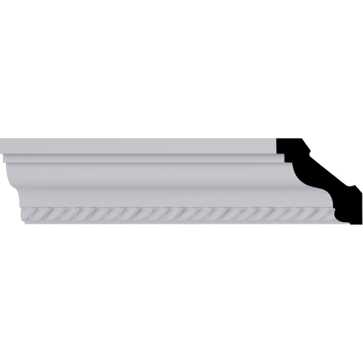 Primed White Urethane Leandros Crown Moulding 94.5"