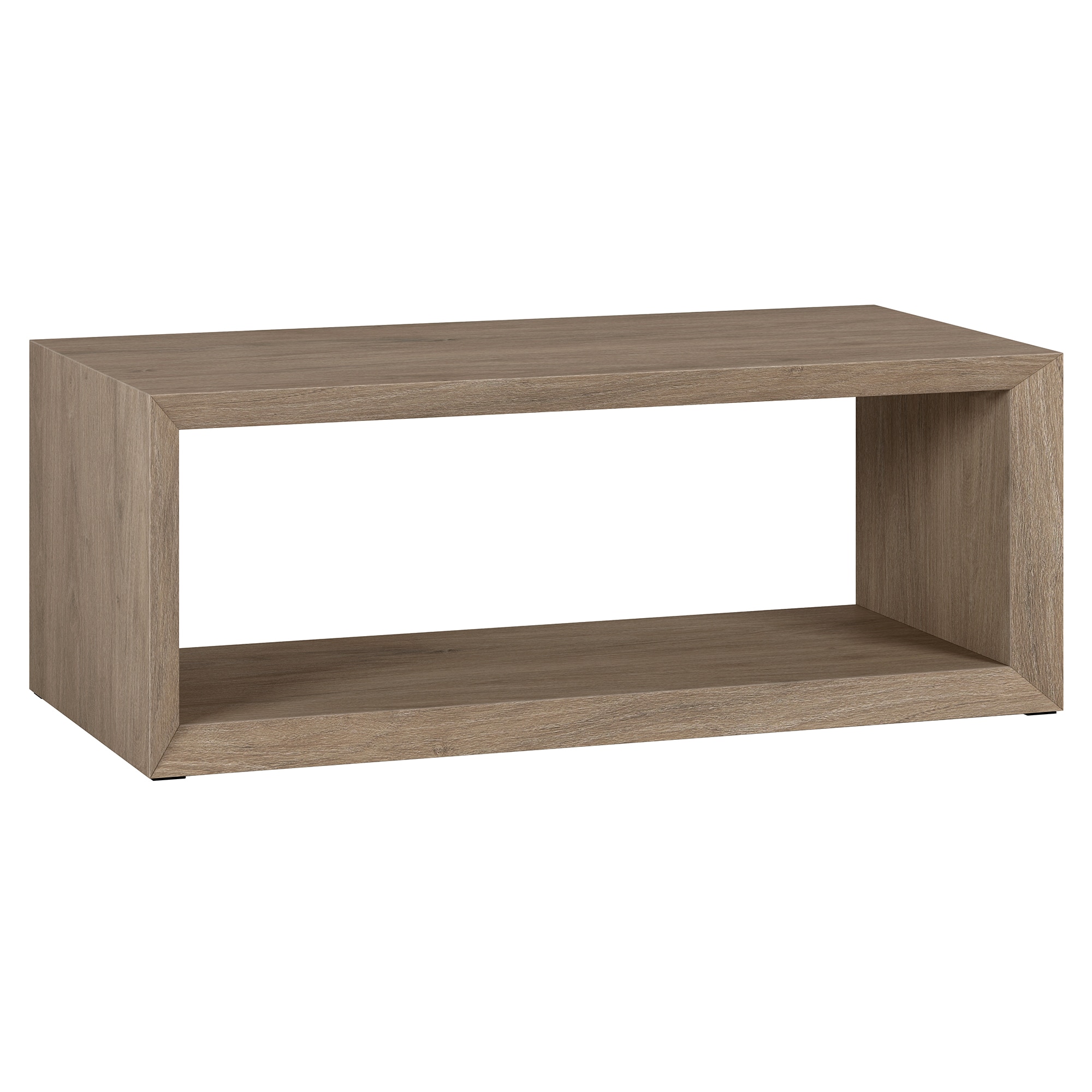 Hailey Home CT1867 Osmond Antiqued Gray Oak Wood Modern Coffee Table