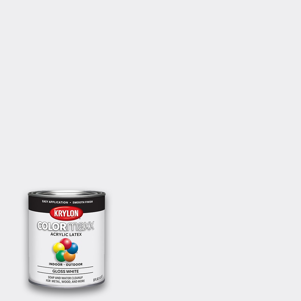 Krylon K85545007 COLORmaxx Spray Paint and Primer for Indoor/Outdoor Use,  15 Ounce, Gloss White