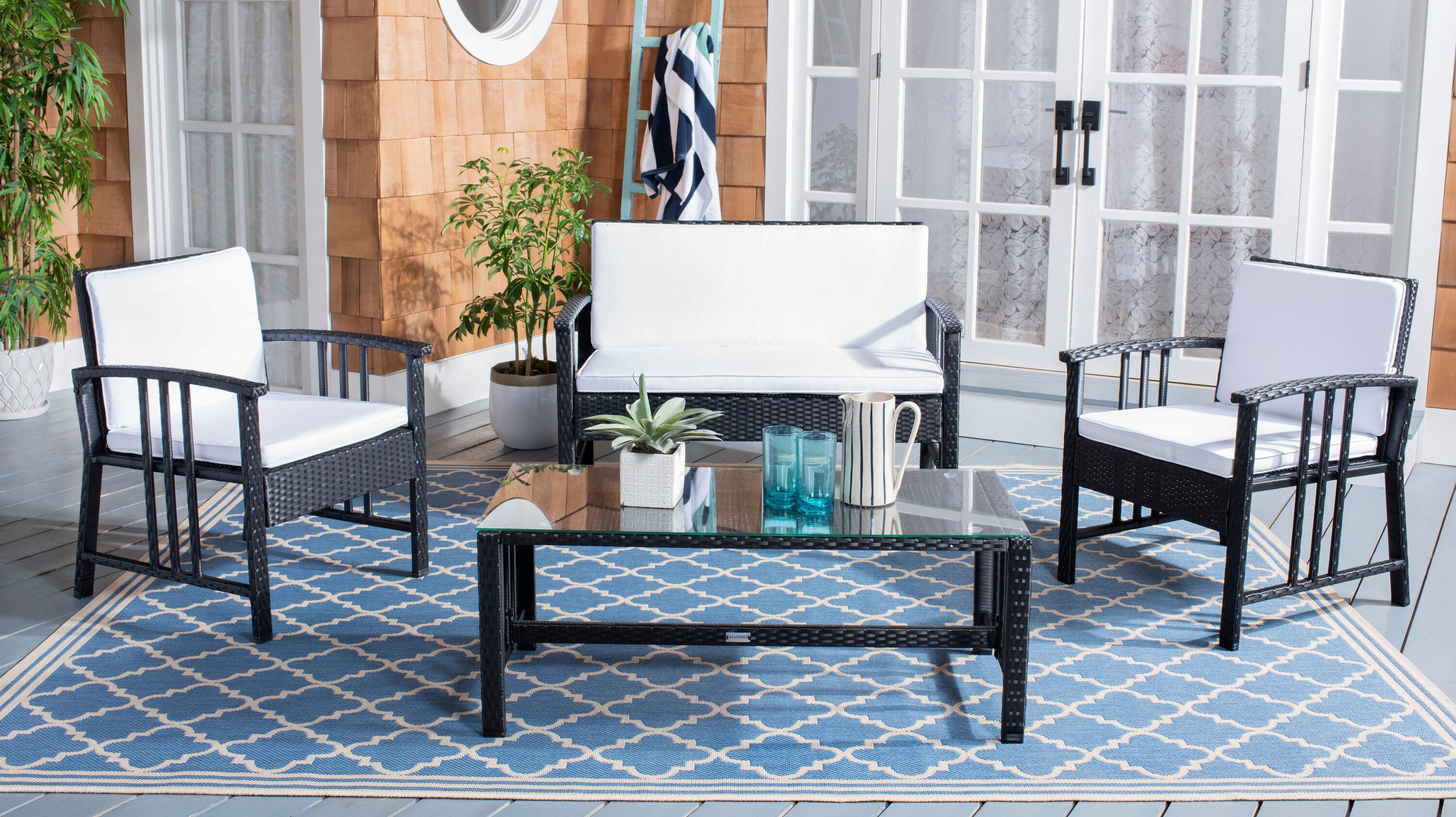 Safavieh PAT7713A Patio-Conversation-Sets - View #6