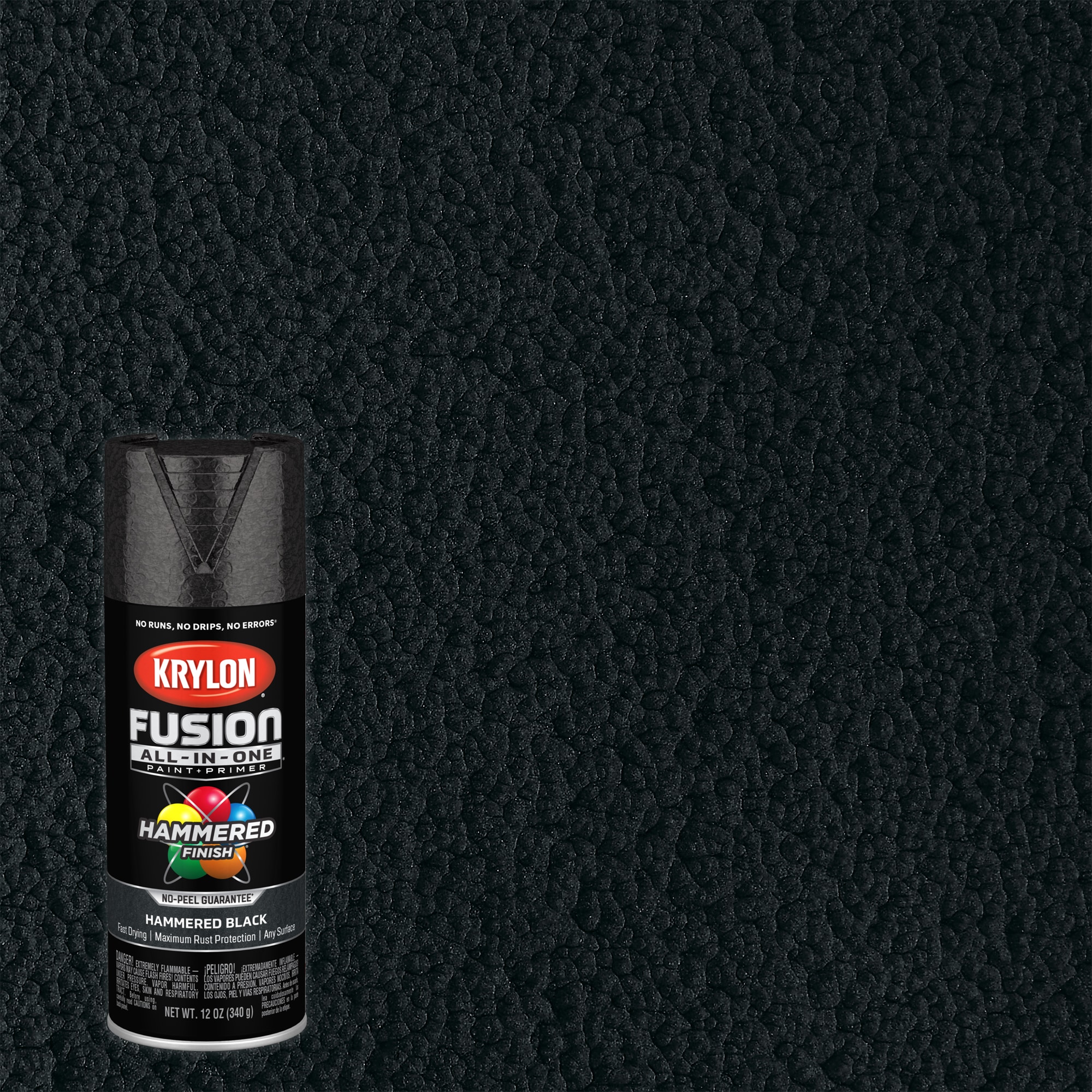 Rust-Oleum Stops Rust 12 oz. Hammered Matte Black Protective Spray